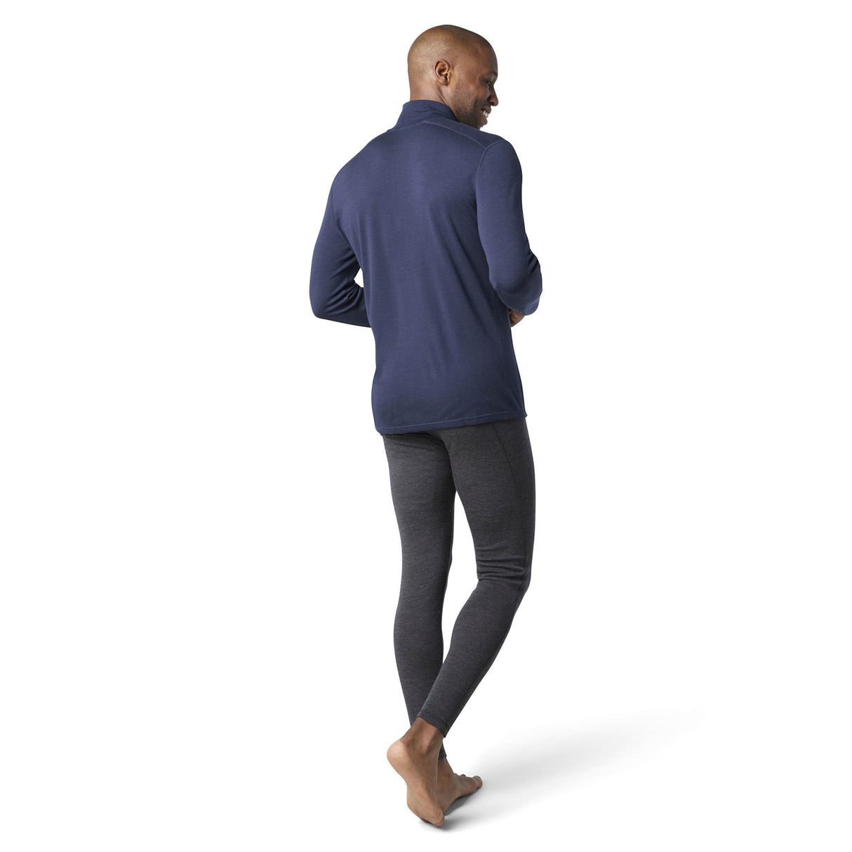 Smartwool Men's Classic Thermal Merino Baselayer 1/4 Zip Top Charcoal Heather / Small-Charcoal Heather / Medium-Charcoal Heather / Large-Charcoal Heather / X-Large-Charcoal Heather / XX-Large - 53 Degrees North