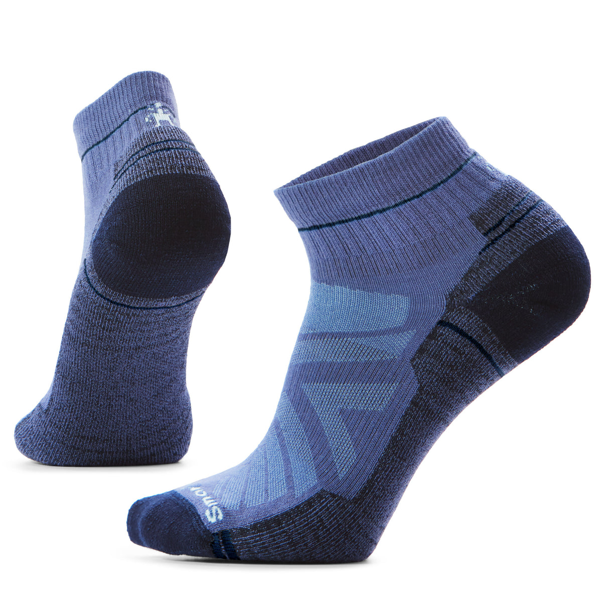 Smartwool Men's Hike Light Cushion Pattern Ankle Socks Nightfall Blue / Large (UK 8-10.5) - 53 Degrees North