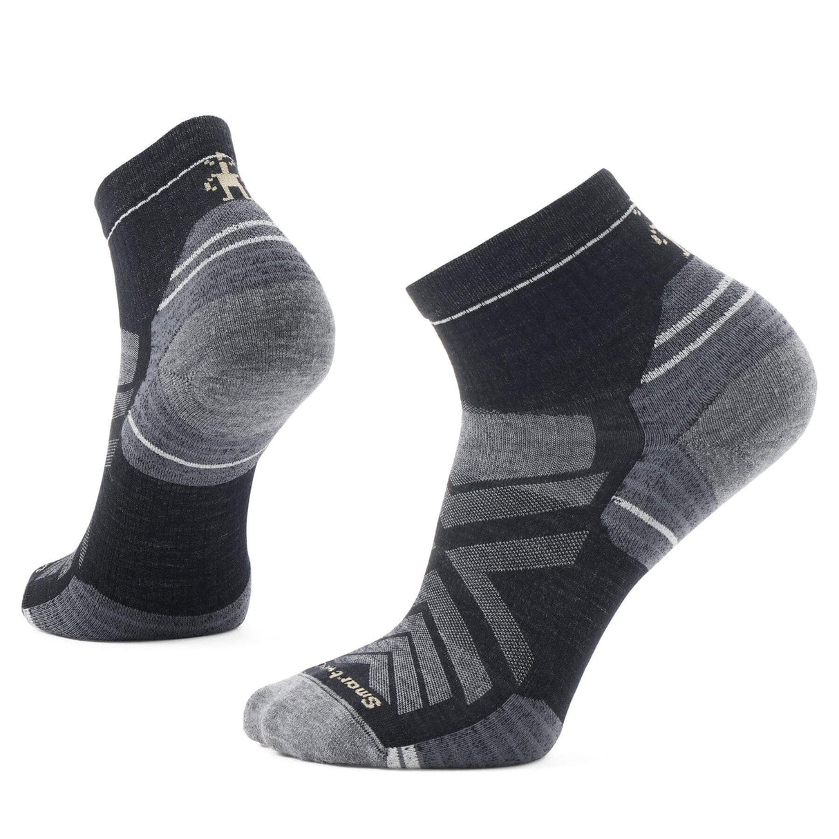 Smartwool Men's Hike Targeted Cushion Ankle Socks Black / Medium (UK 5-7.5)-Black / Large (UK 8-10.5)-Black / X-Large (UK 11-13.5) - 53 Degrees North