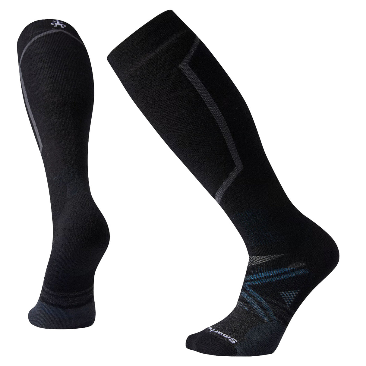 Smartwool Men's Ski Full Cushion Over The Calf Socks Black / Medium (UK 5-7.5)-Black / Large (UK 8-10.5)-Black / X-Large (UK 11-13.5)-Taupe / Large (UK 8-10.5) - 53 Degrees North
