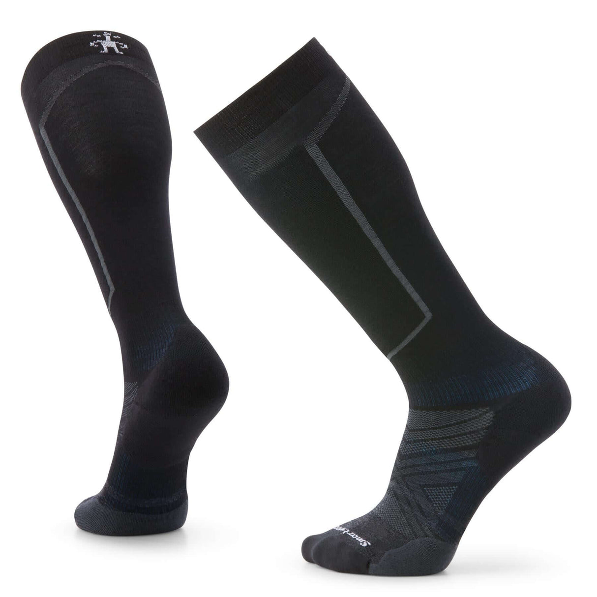 Smartwool Men's Ski Targeted Cushion OTC Socks Black / Medium (UK 5-7.5)-Black / Large (UK 8-10.5)-Black / X-Large (UK 11-13.5)-Laguna Blue / Large (UK 8-10.5) - 53 Degrees North