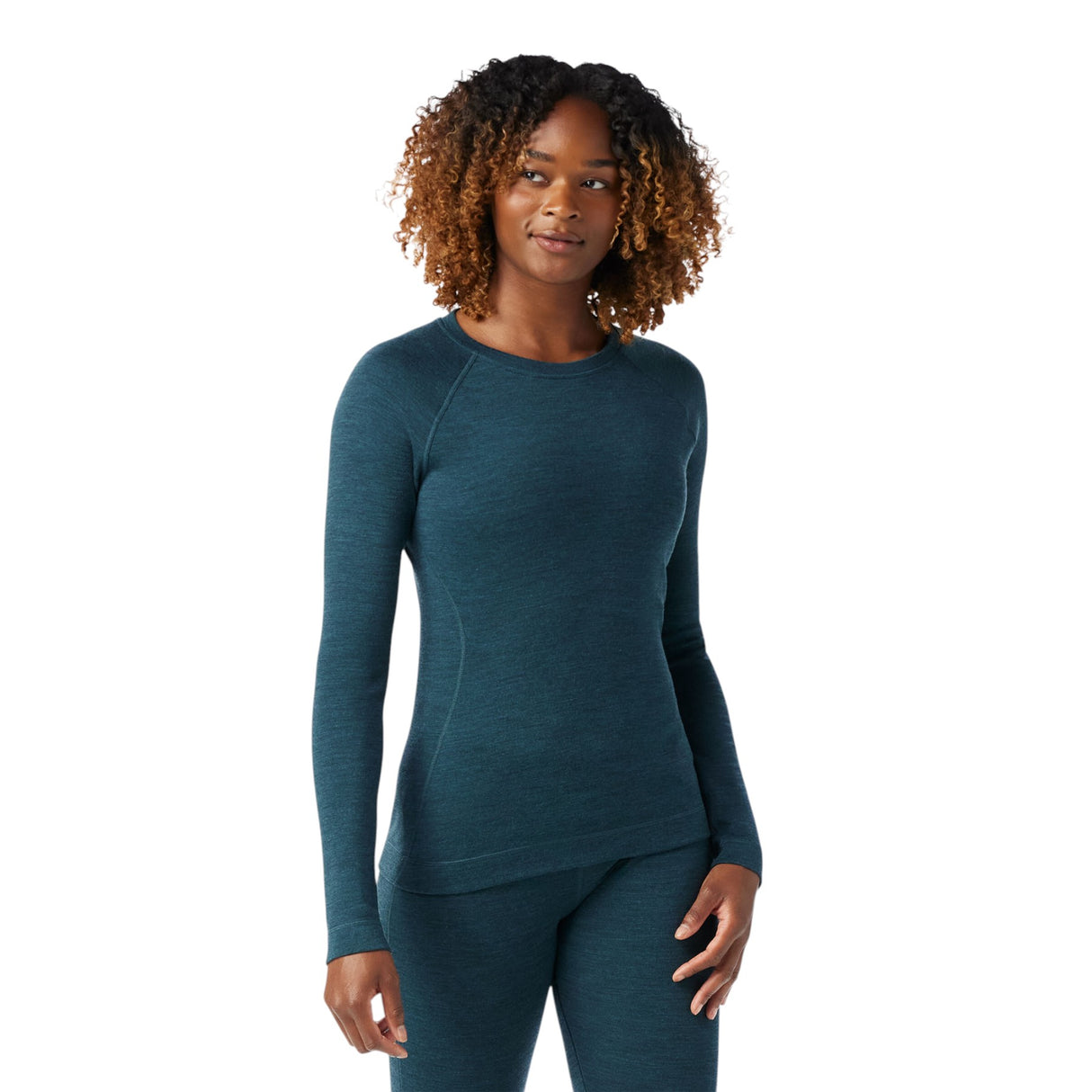 Smartwool Women's Classic Thermal Merino Base Layer Crew Shirt Twilight Blue Heather / X-Small (UK 8)-Twilight Blue Heather / Small (UK 10)-Twilight Blue Heather / Medium (UK 12)-Twilight Blue Heather / Large (UK 14)-Twilight Blue Heather / X-Large (UK 16) - 53 Degrees North