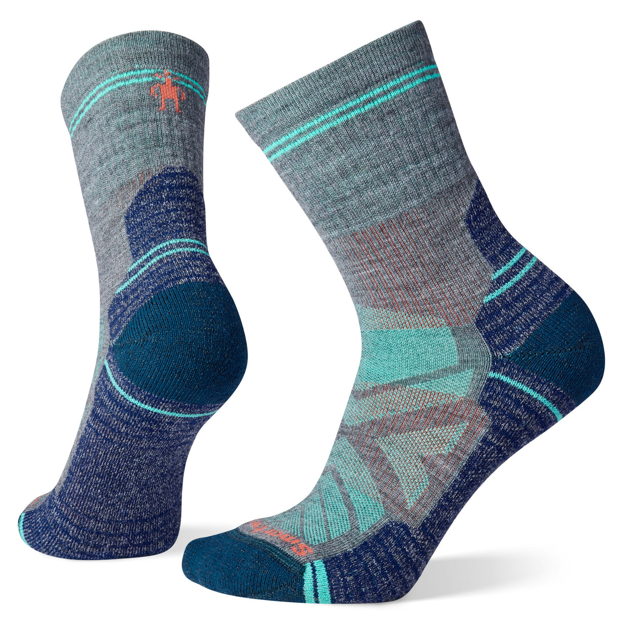 Smartwool Women's Hike Light Cushion Mid Crew Socks Medium Grey / Small (UK 2-4.5)-Medium Grey / Medium (UK 5-7.5) - 53 Degrees North