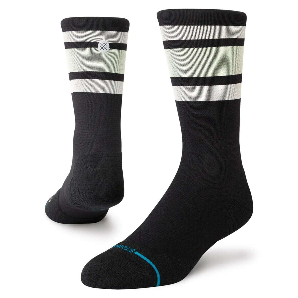 Stance Boyd Light Crew Socks Black / Medium (UK 5.5-8)-Black / Large (UK 8.5-11.5) - 53 Degrees North