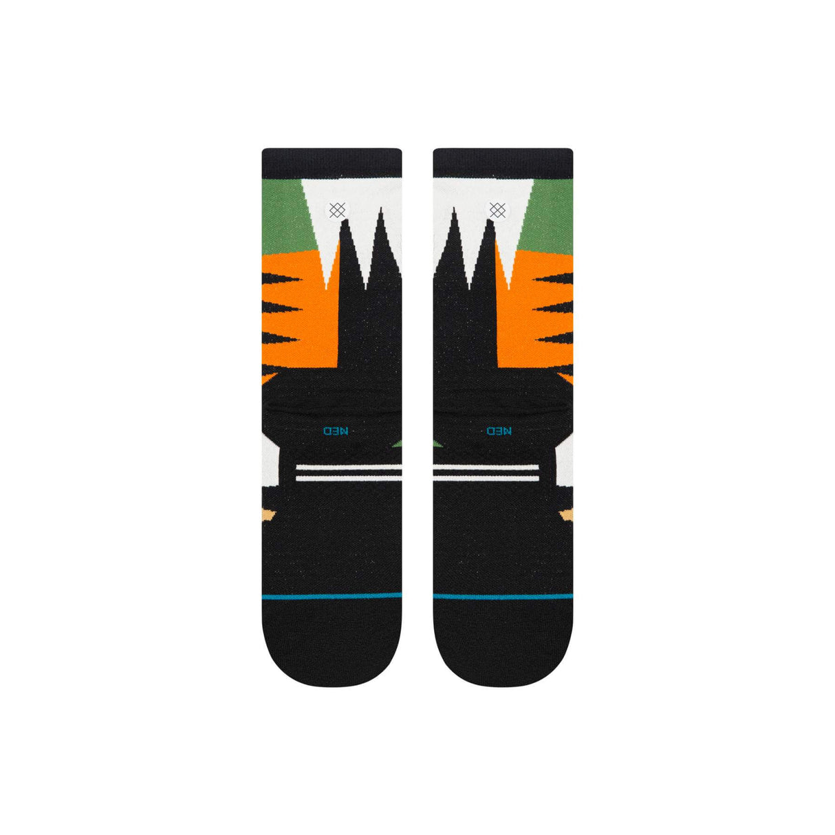Stance Comb Through Ultra Crew Socks Green / Medium (UK 5.5-8)-Green / Large (UK 8.5-11.5) - 53 Degrees North