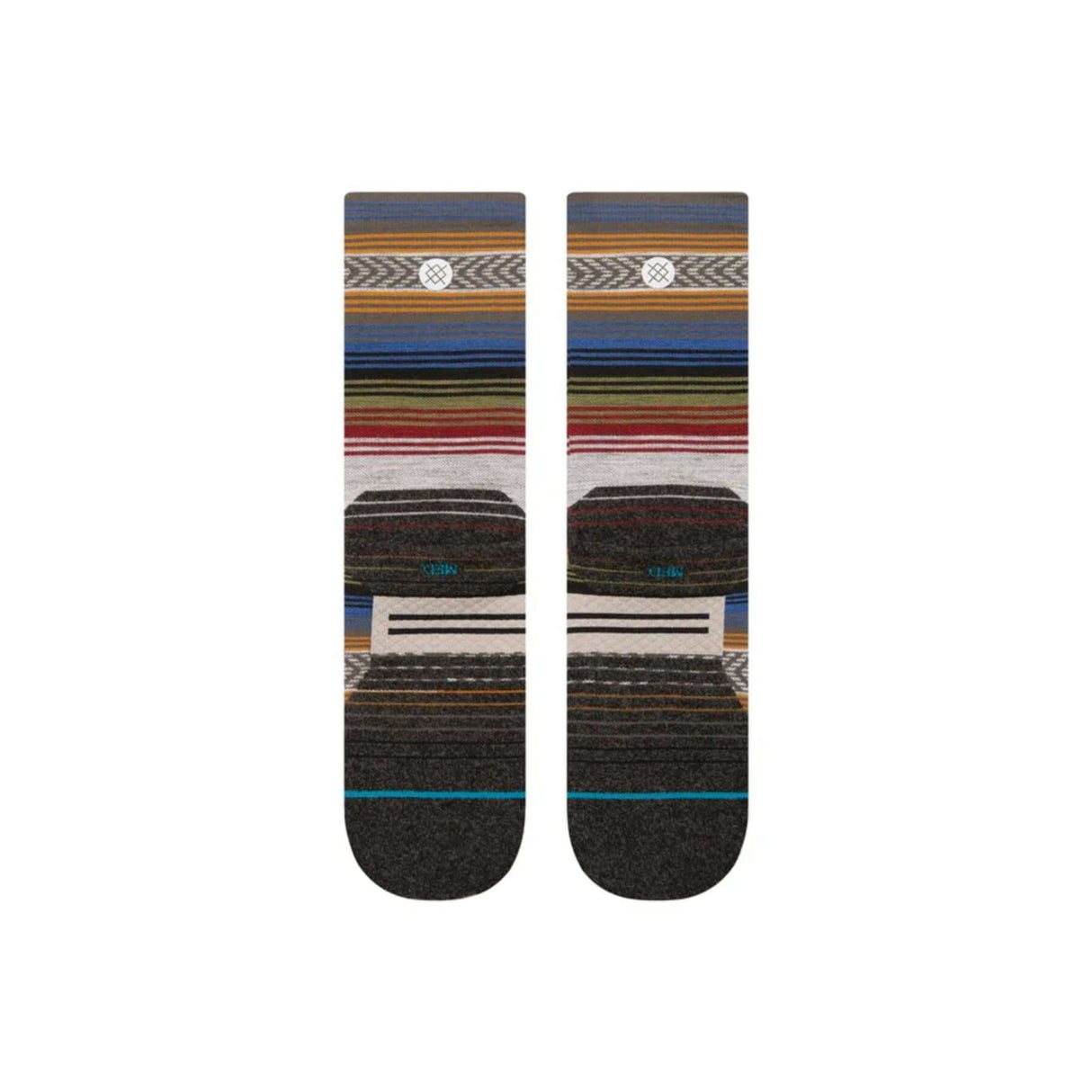 Stance Light Wool Crew Socks Black/Red / Medium (UK 5.5-8)-Black/Red / Large (UK 8.5-11.5)-Cobalt Blue / Medium (UK 5.5-8)-Cobalt Blue / Large (UK 8.5-11.5) - 53 Degrees North