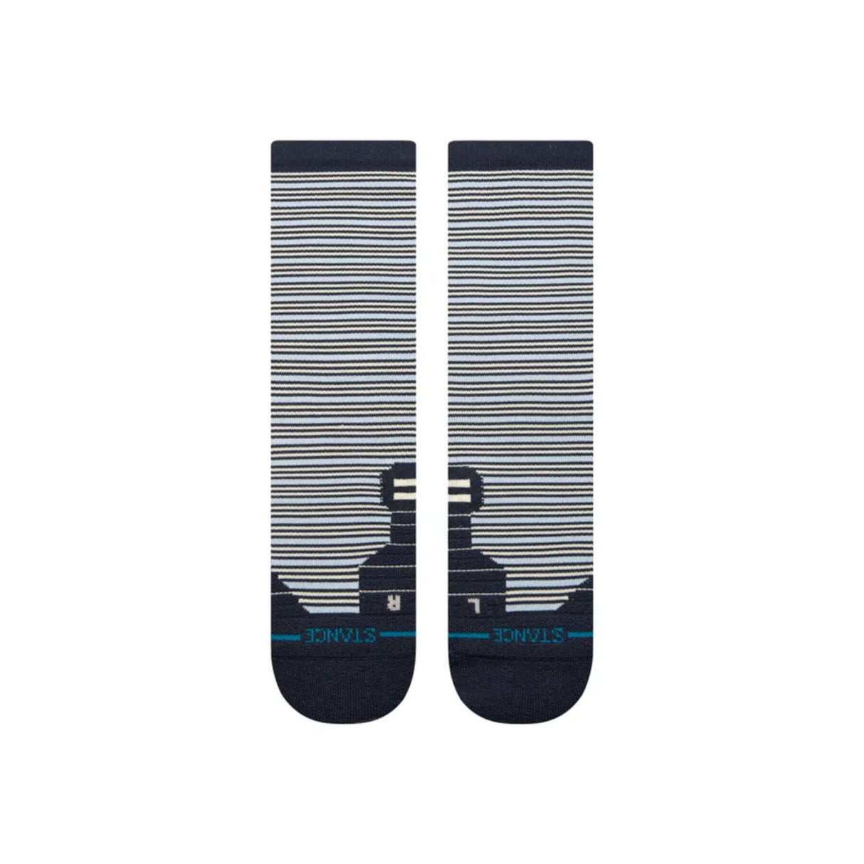 Stance Shimmy Mid Crew Socks Navy / Medium (UK 5.5-8)-Navy / Large (UK 8.5-11.5) - 53 Degrees North