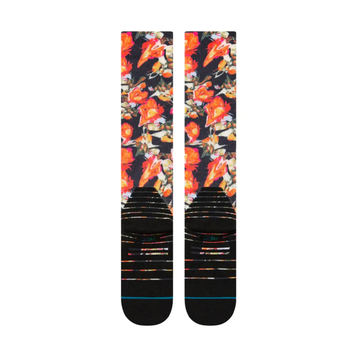 Stance Torque Mid Poly Snow Socks Black / Medium (UK 5.5-8)-Black / Large (UK 8.5-11.5) - 53 Degrees North