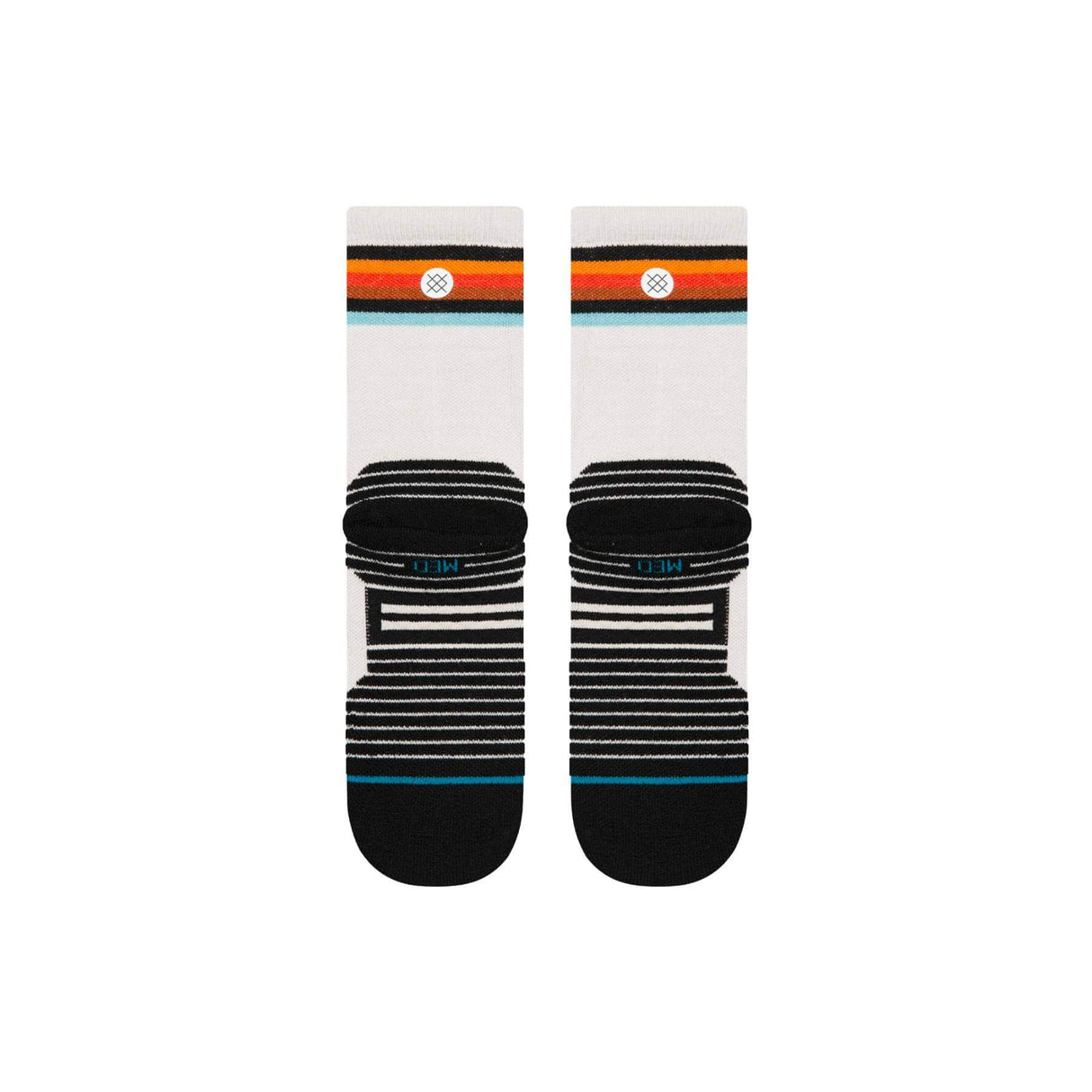 Stance Vindicated Mid Wool Crew Socks Light Heather / Medium (UK 5.5-8)-Light Heather / Large (UK 8.5-11.5) - 53 Degrees North