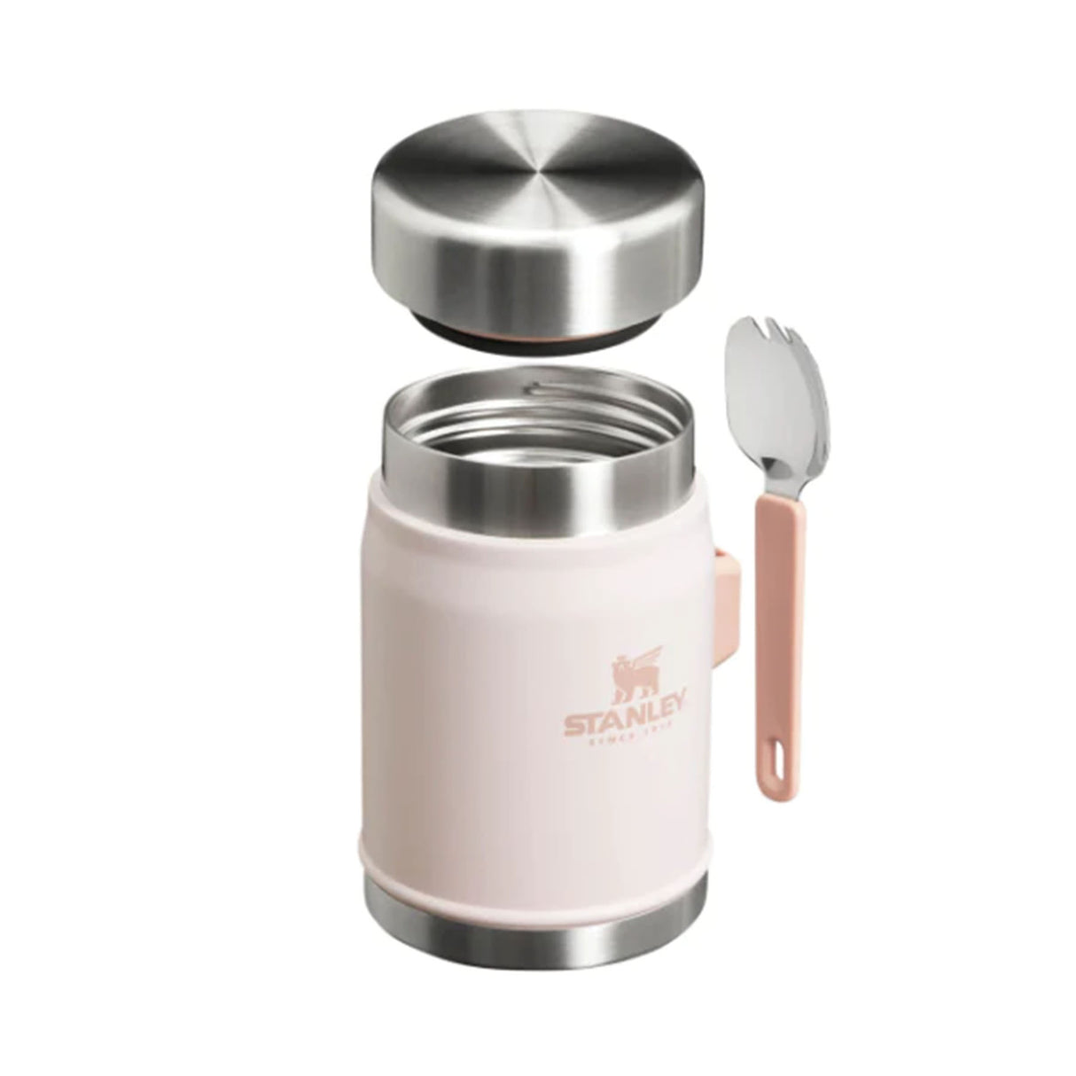 Stanley Classic Legendary Food Jar + Spork 0.4L Matte Black Pebble-Goldenrod Coral-Violet Blossom-Hammertone Green-Rose Quartz - 53 Degrees North