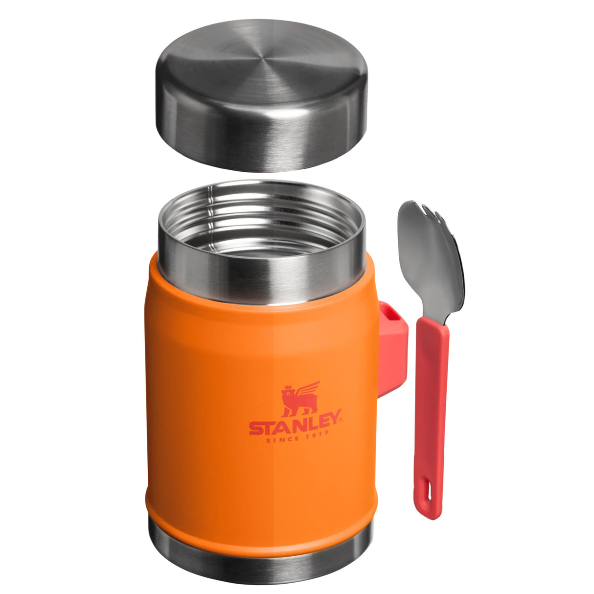 Stanley Classic Legendary Food Jar + Spork 0.4L Matte Black Pebble-Goldenrod Coral-Violet Blossom-Hammertone Green-Rose Quartz - 53 Degrees North