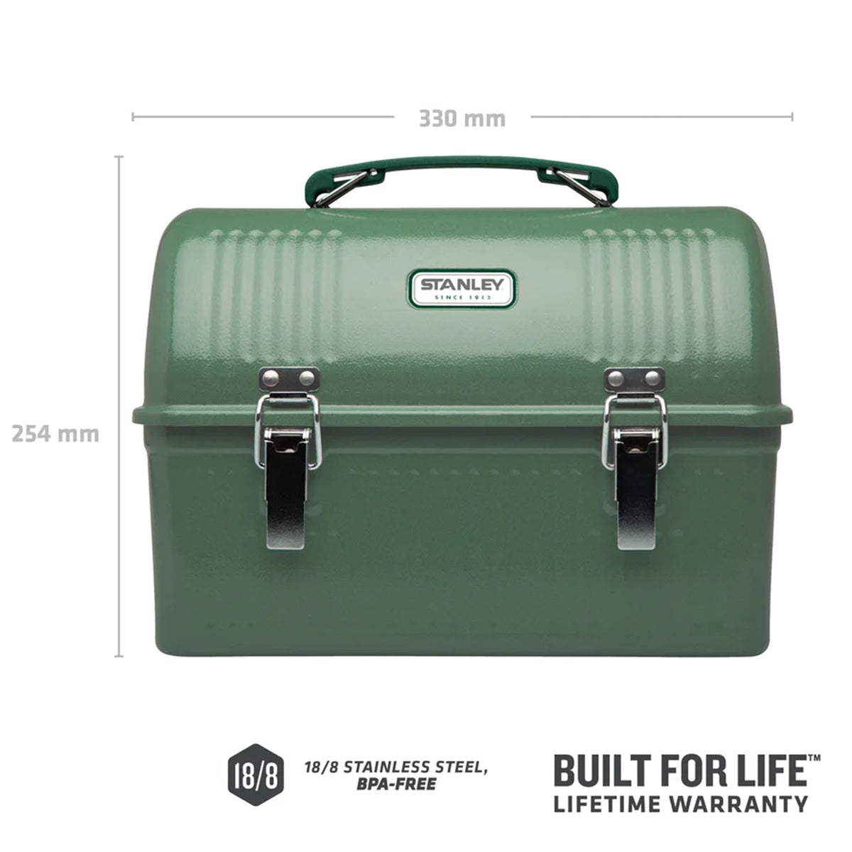 Stanley The Legendary Classic Lunch Box 9.5L Hammertone Green - 53 Degrees North