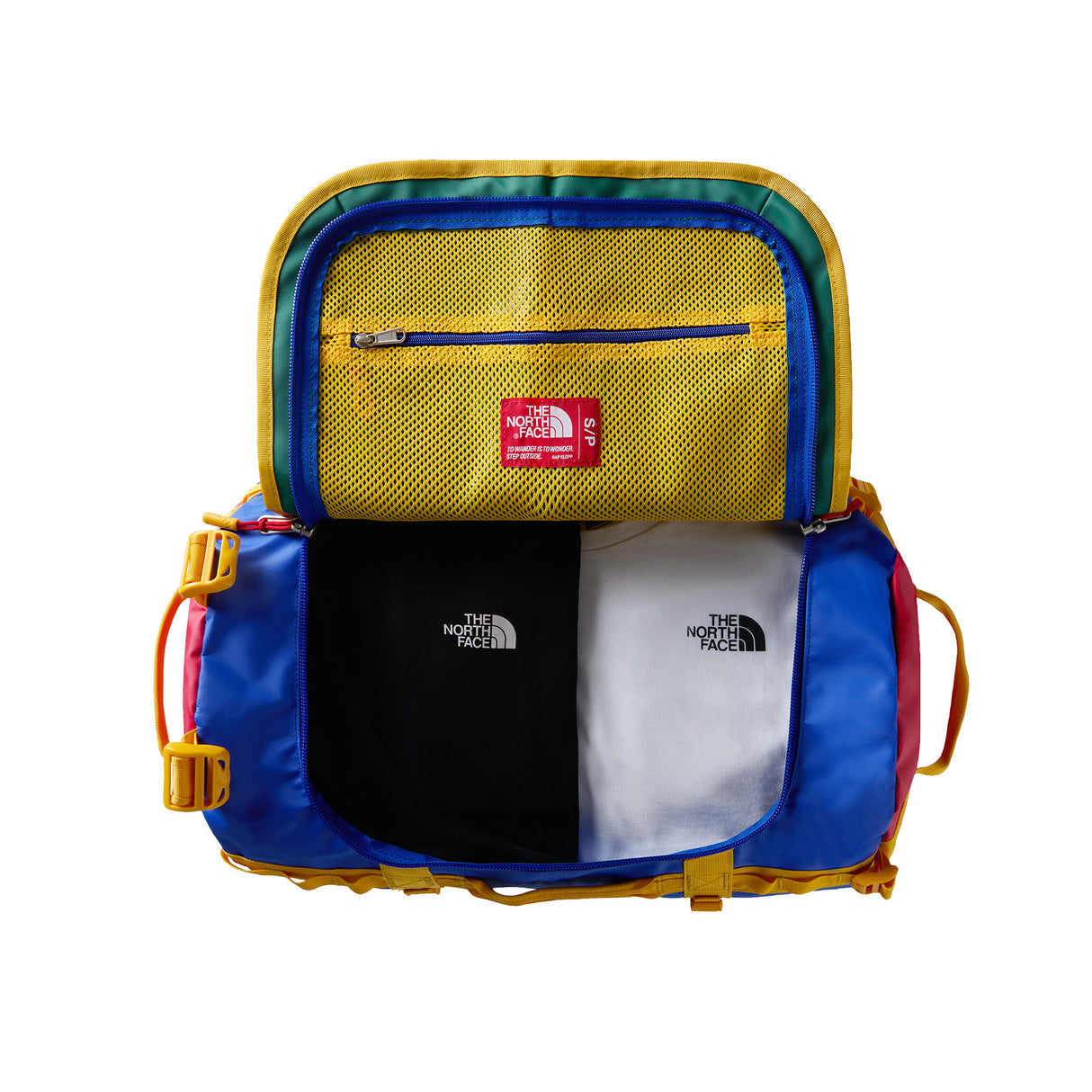 The North Face Base Camp Duffel Bag - Small Anthracite Grey Conrad-Opal Frost TNF Postcard-Stone Slab/Granite Grey-White Ash/Calacatta-Metal Pink/Hushed Laven - 53 Degrees North