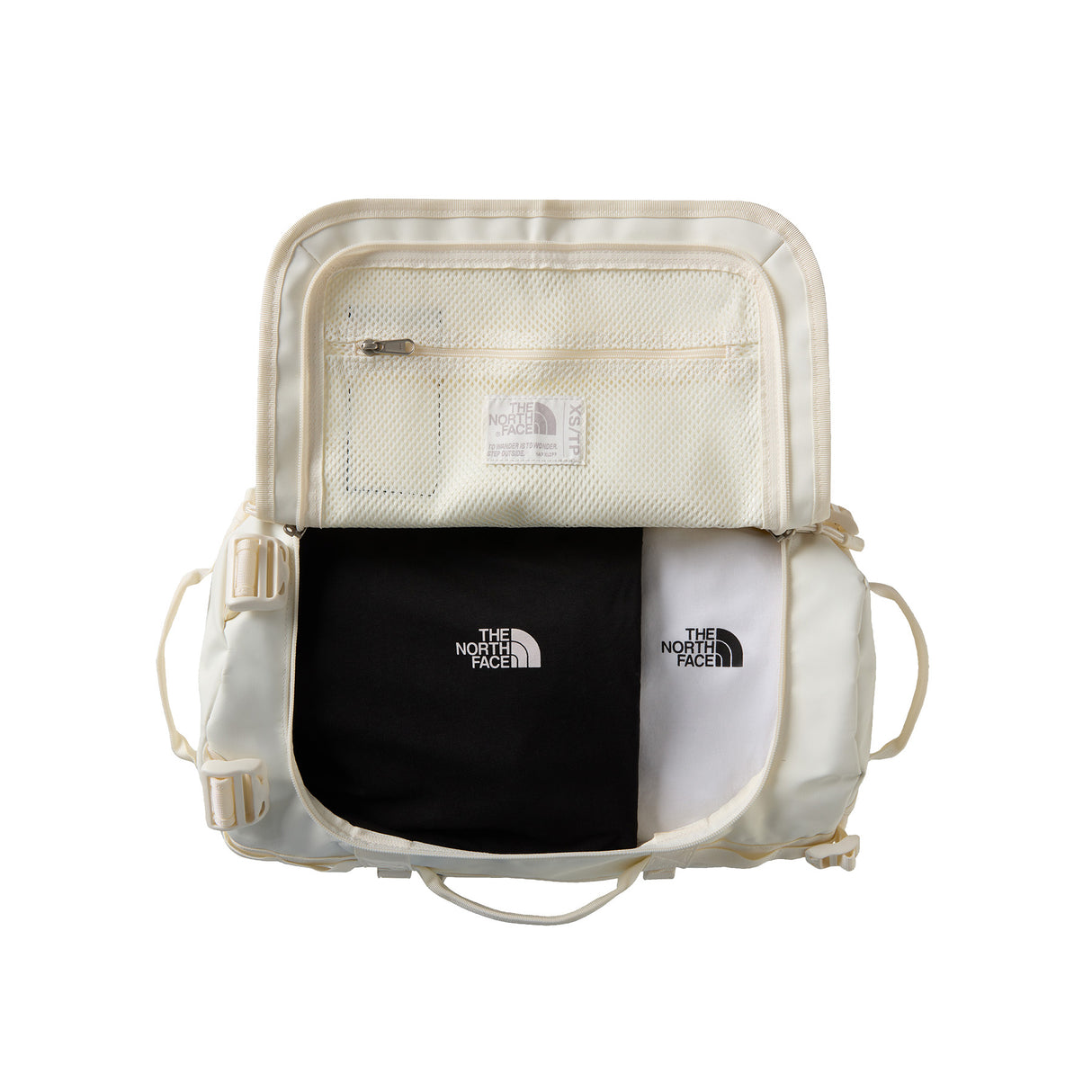 The North Face Base Camp Duffel- X-Small - 31 Litre White Dune/TNF White-TNF Black - 53 Degrees North