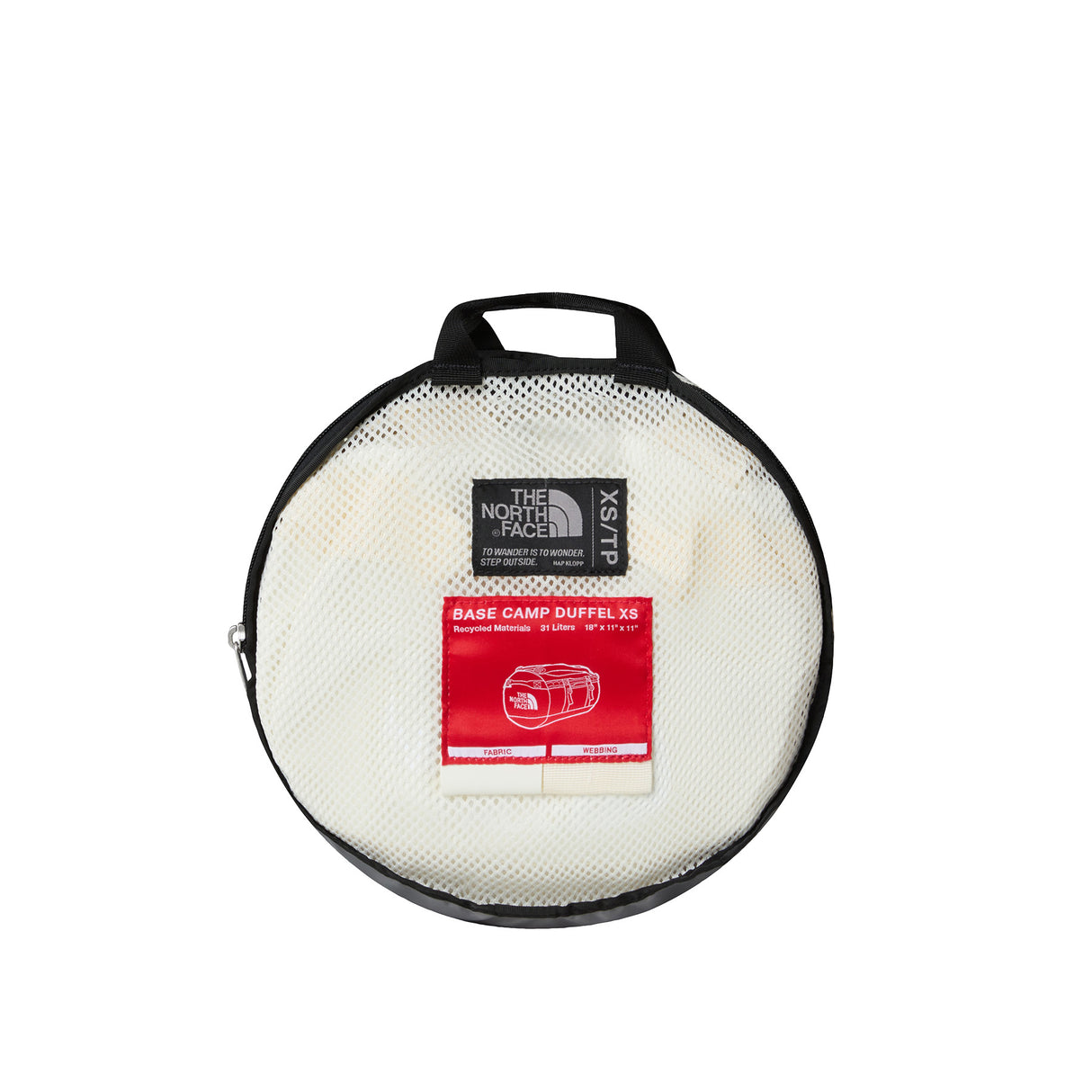 The North Face Base Camp Duffel- X-Small - 31 Litre White Dune/TNF White-TNF Black - 53 Degrees North