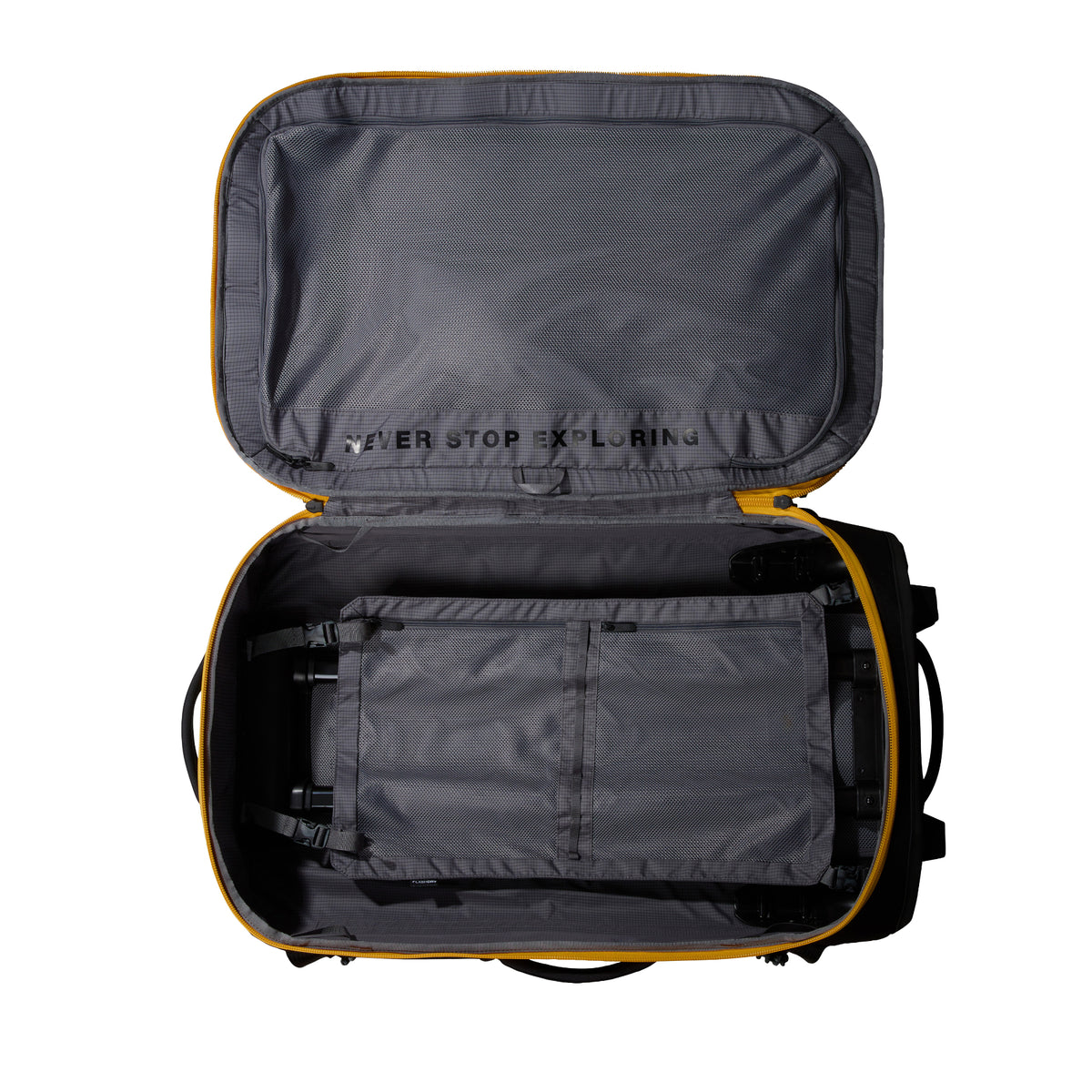 The North Face Base Camp Rolling Thunder 28" Wheeled Travel Bag - 95L Summit Gold/TNF Black - 53 Degrees North