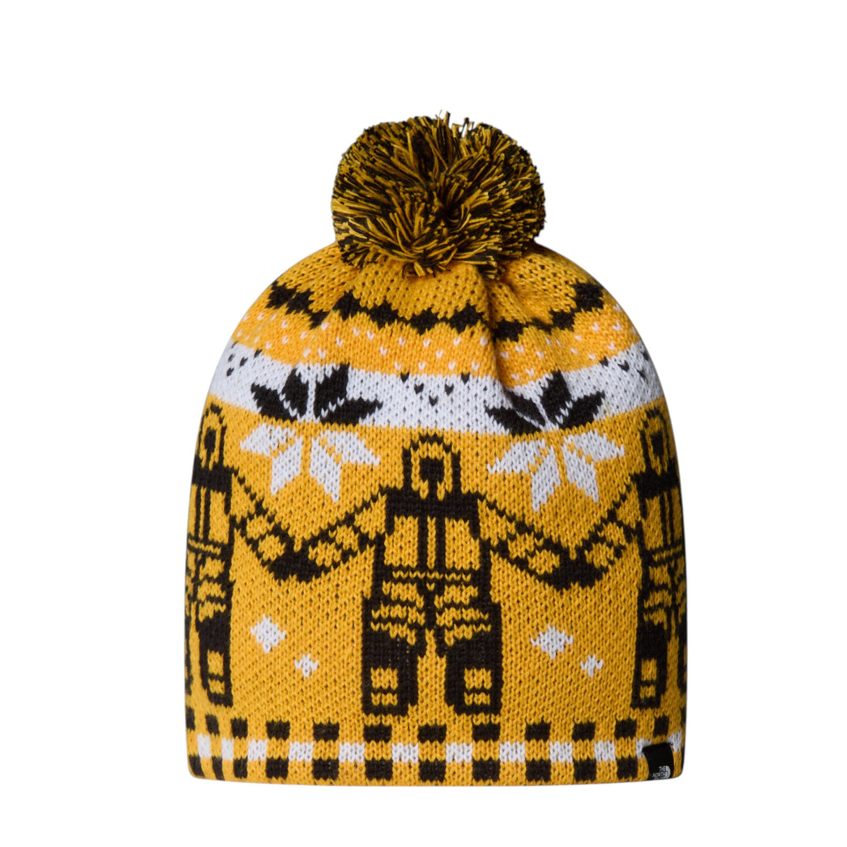 The North Face Cabin Ski Tuke Summit Gold Him Suit Jacquard Pom-TNF Black Jacquard/Pom - 53 Degrees North