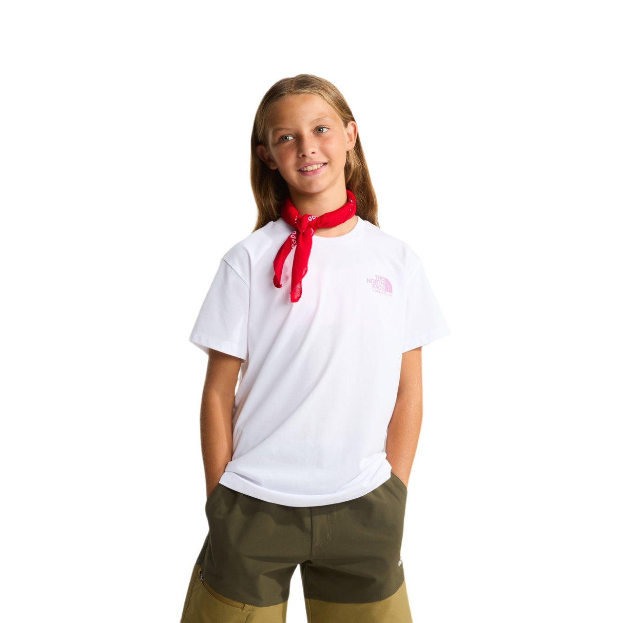 The North Face Girls' Flora Relaxed T-Shirt TNF White / Age 7-8-TNF White / Age 10-TNF White / Age 12-TNF White / Age 14-16-TNF White / Age 18-20 - 53 Degrees North