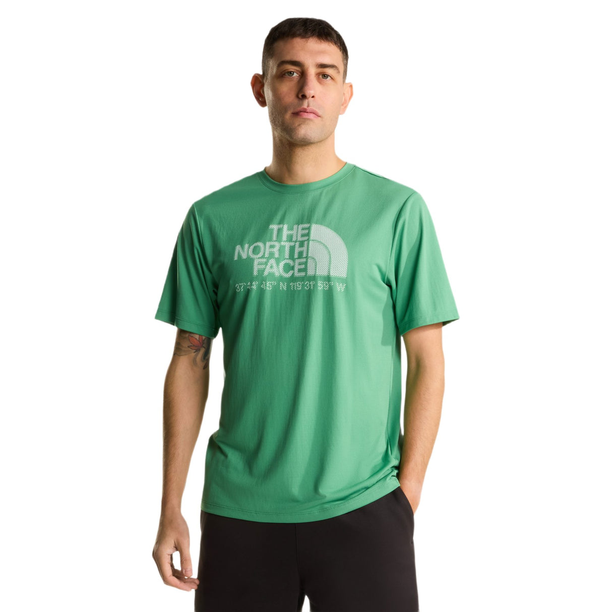 The North Face Men's 24/7 Short Sleeve Tee Logo Graphic Dimmed Algae / Small-Dimmed Algae / Medium-Dimmed Algae / Large-Dimmed Algae / X-Large - 53 Degrees North