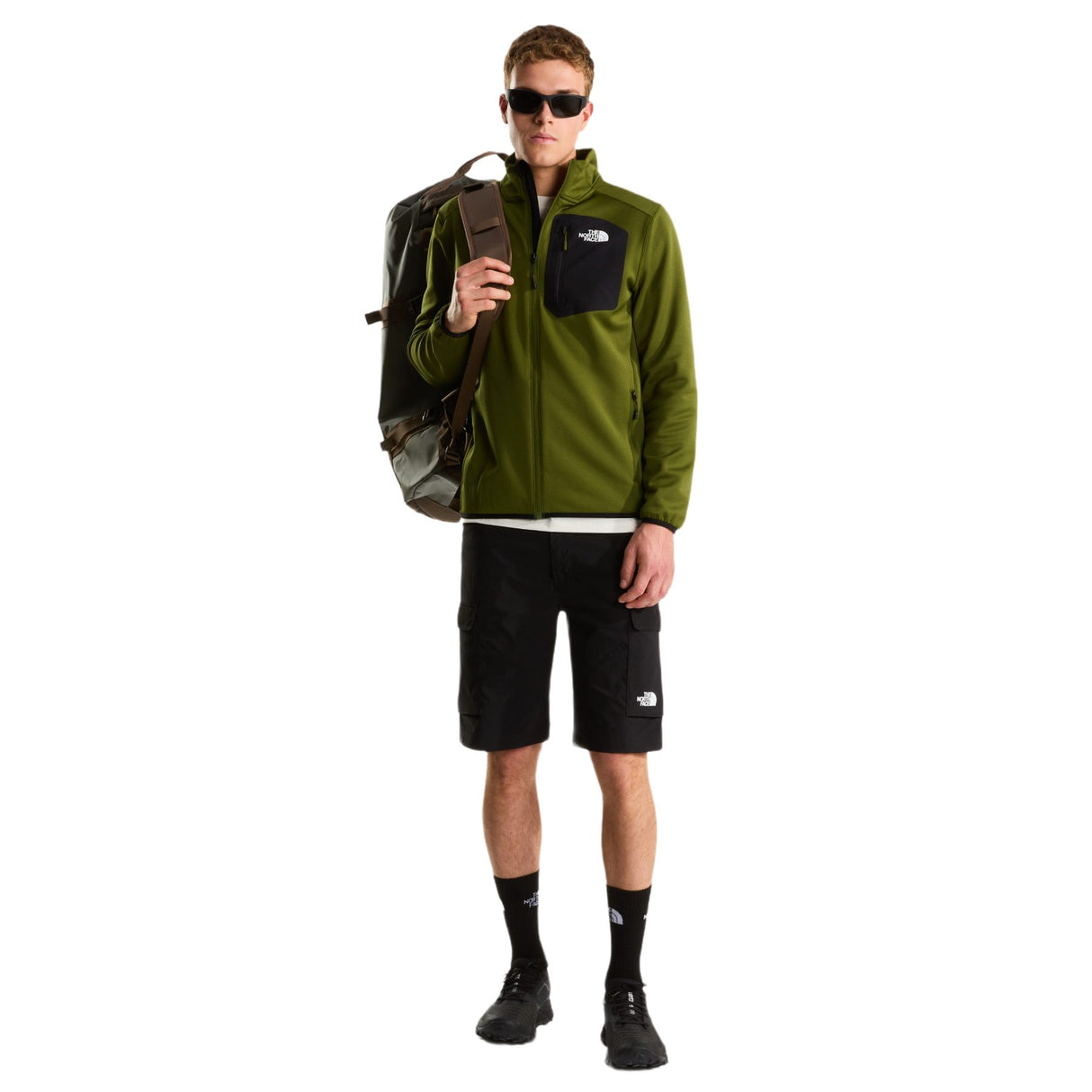 The North Face Men's Crest Full Zip Fleece Jacket Woodland Green/TNF Black / Small-Woodland Green/TNF Black / Medium-Woodland Green/TNF Black / Large-Woodland Green/TNF Black / X-Large-TNF Black / Small - 53 Degrees North