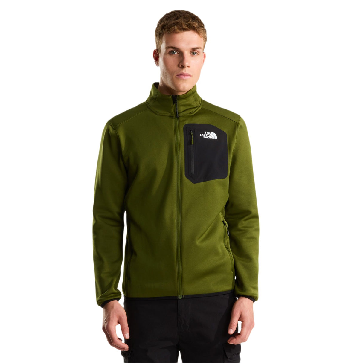 The North Face Men's Crest Full Zip Fleece Jacket Woodland Green/TNF Black / Small-Woodland Green/TNF Black / Medium-Woodland Green/TNF Black / Large-Woodland Green/TNF Black / X-Large-TNF Black / Small - 53 Degrees North