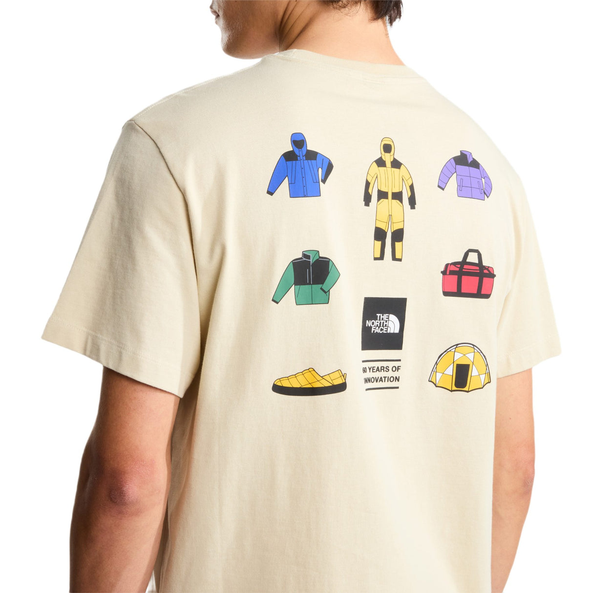 The North Face Men's Icon Celebration T-Shirt Desert Stone / Small-Desert Stone / Medium-Desert Stone / Large-Desert Stone / X-Large-Desert Stone / XX-Large - 53 Degrees North