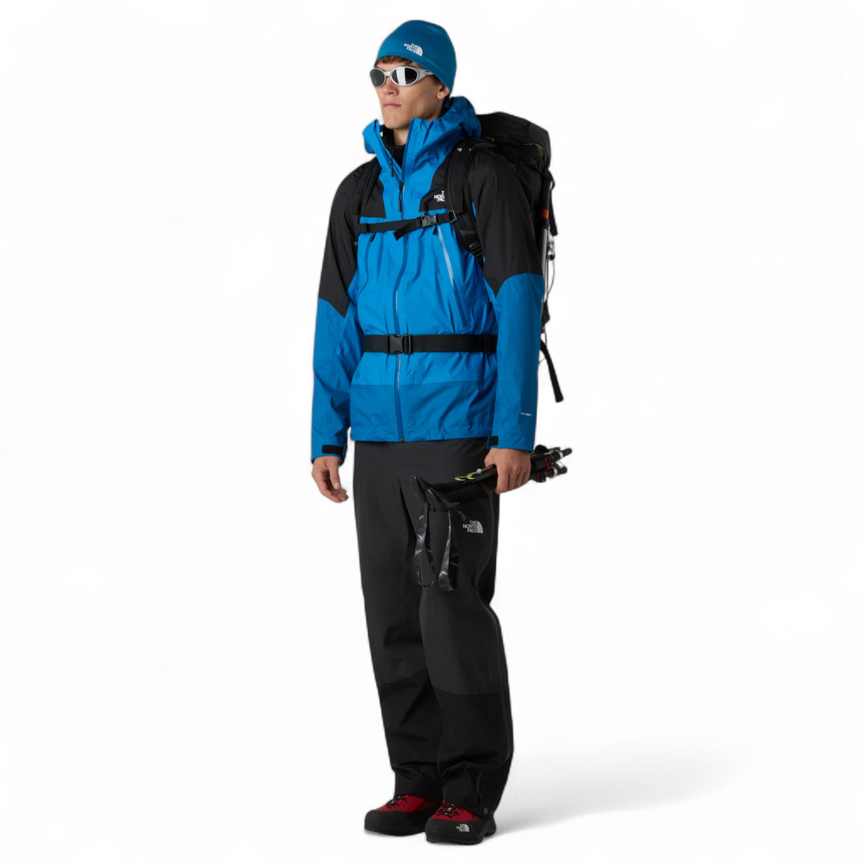 The North Face Men's Signal 2.5L DryVent Waterproof Jacket Skyline Blue/Adriatic Blue / Small-Skyline Blue/Adriatic Blue / Medium-Skyline Blue/Adriatic Blue / Large-Skyline Blue/Adriatic Blue / X-Large-Lava Red/Iron Clay/TNF Black / Small - 53 Degrees North