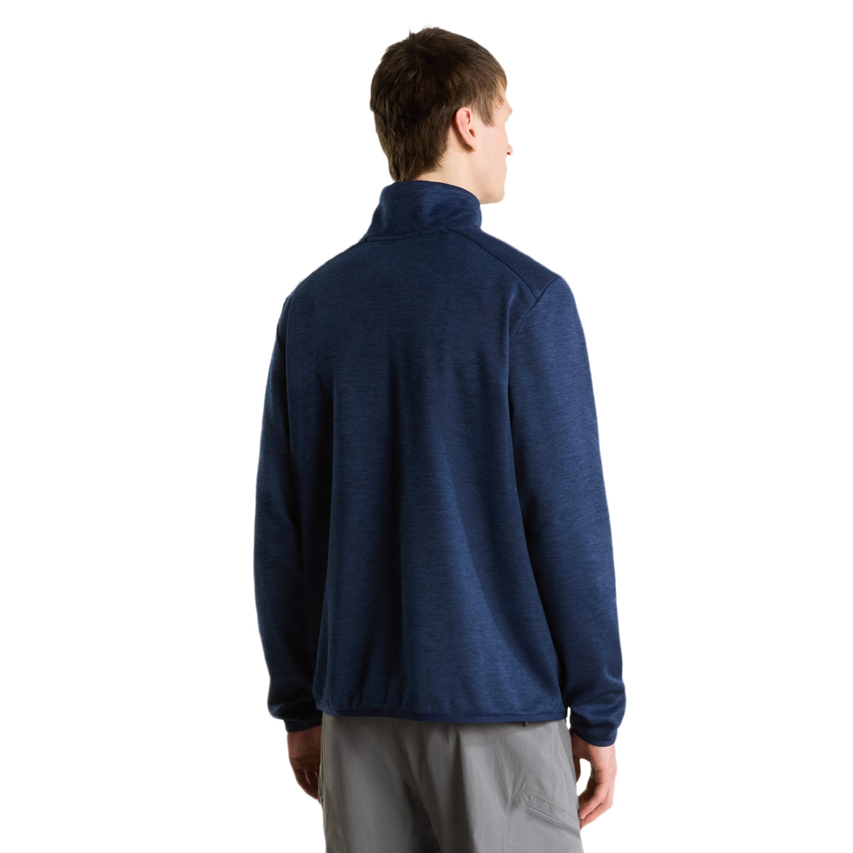 The North Face Men's TNF Performance 1/4 Zip Fleece Sweater Summit Navy Dark Heather / Small - 53 Degrees North