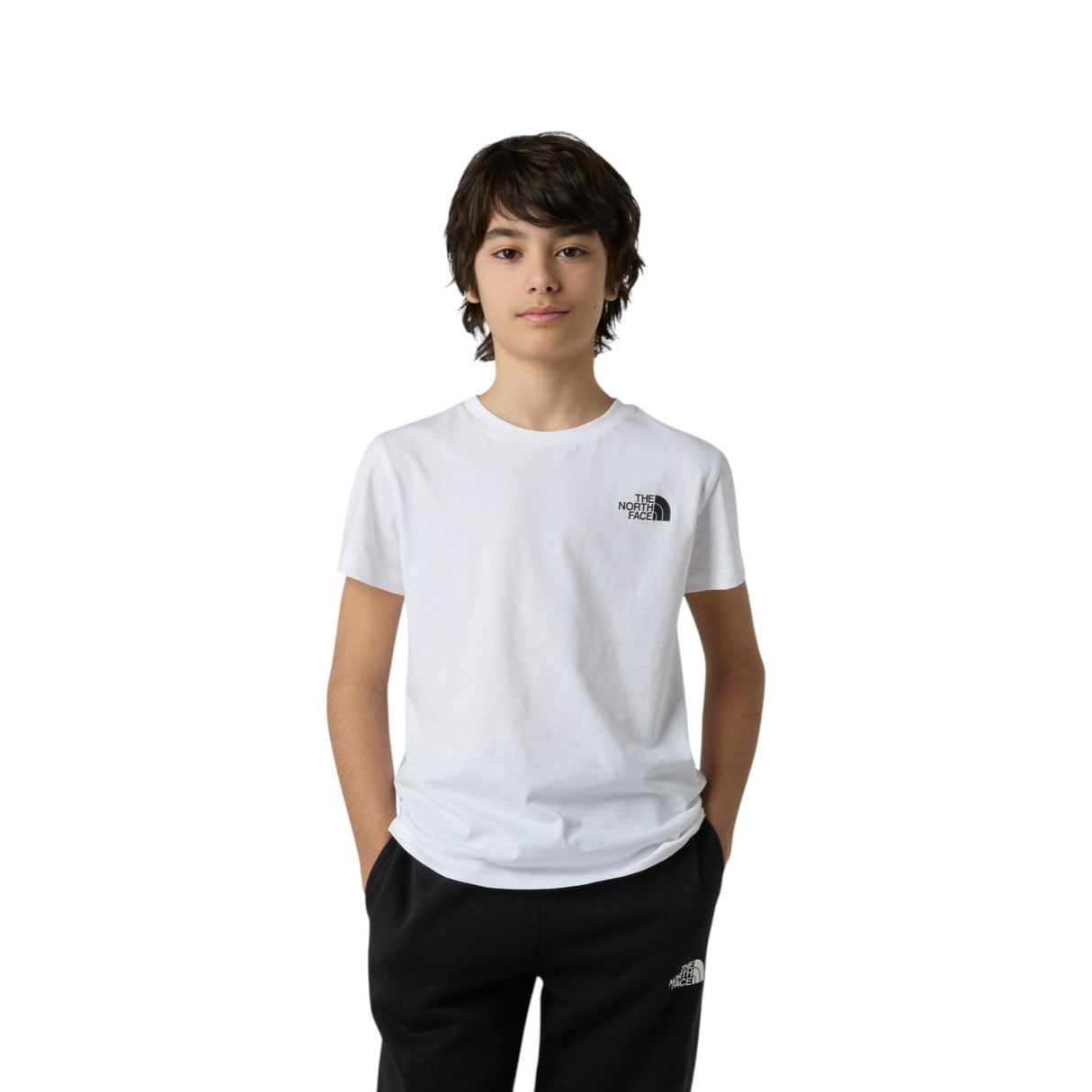 The North Face Teen Box NSE Short Sleeve Tee TNF White / Age 5-6-TNF White / Age 7-8-TNF White / Age 9-10-TNF White / Age 11-12-TNF White / Age 14-16 - 53 Degrees North