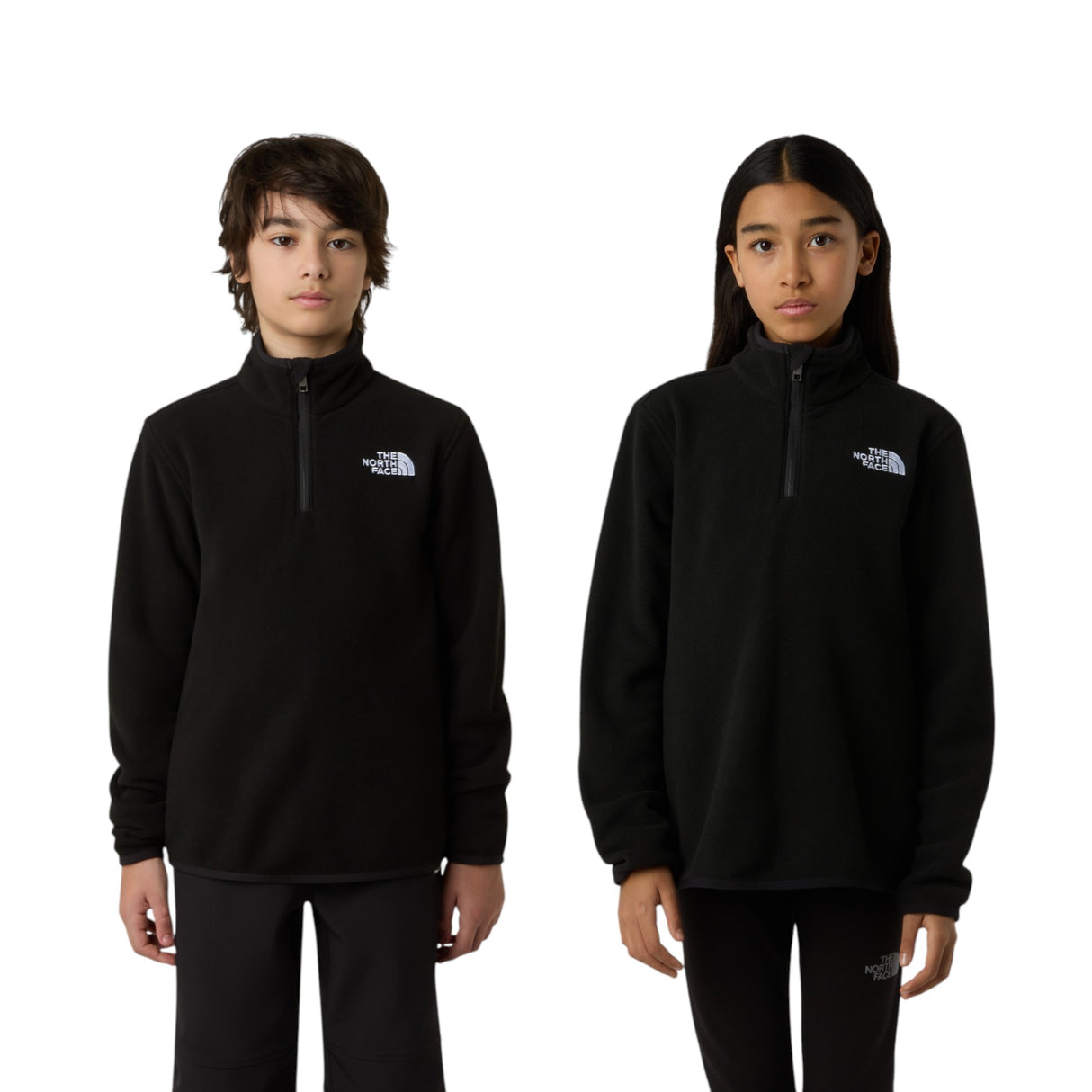 The North Face Teen Glacier 1/4 Zip Pullover TNF Black / Age 5-6-TNF Black / Age 7-8-TNF Black / Age 10-TNF Black / Age 12-TNF Black / Age 14-16 - 53 Degrees North