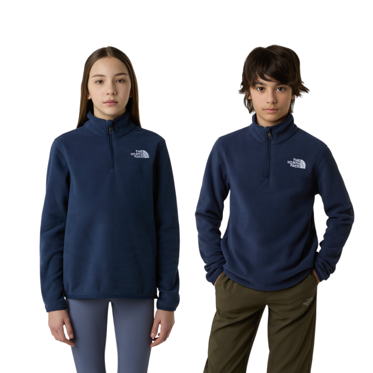 The North Face Teen Glacier 1/4 Zip Pullover TNF Black / Age 5-6-TNF Black / Age 7-8-TNF Black / Age 10-TNF Black / Age 12-TNF Black / Age 14-16 - 53 Degrees North