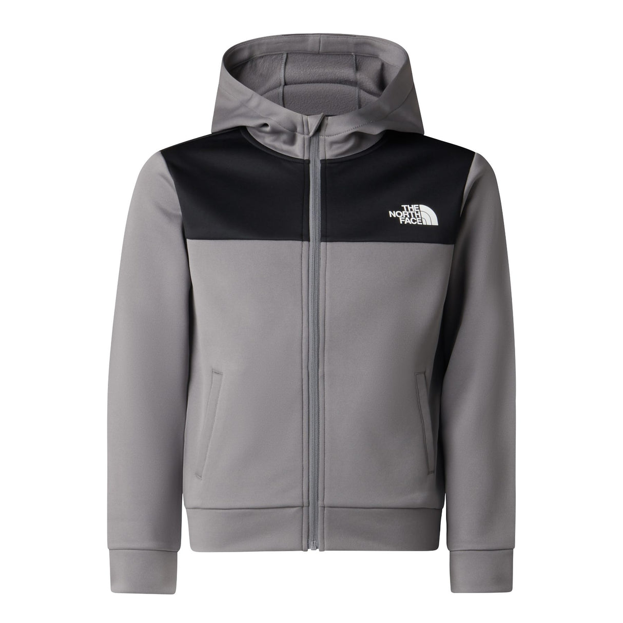 The North Face Teen Reaxion Full Zip Hoodie Smoked Pearl / Age 7-8-Smoked Pearl / Age 10-Smoked Pearl / Age 12-Smoked Pearl / Age 14-16-Smoked Pearl / Age 18-20 - 53 Degrees North