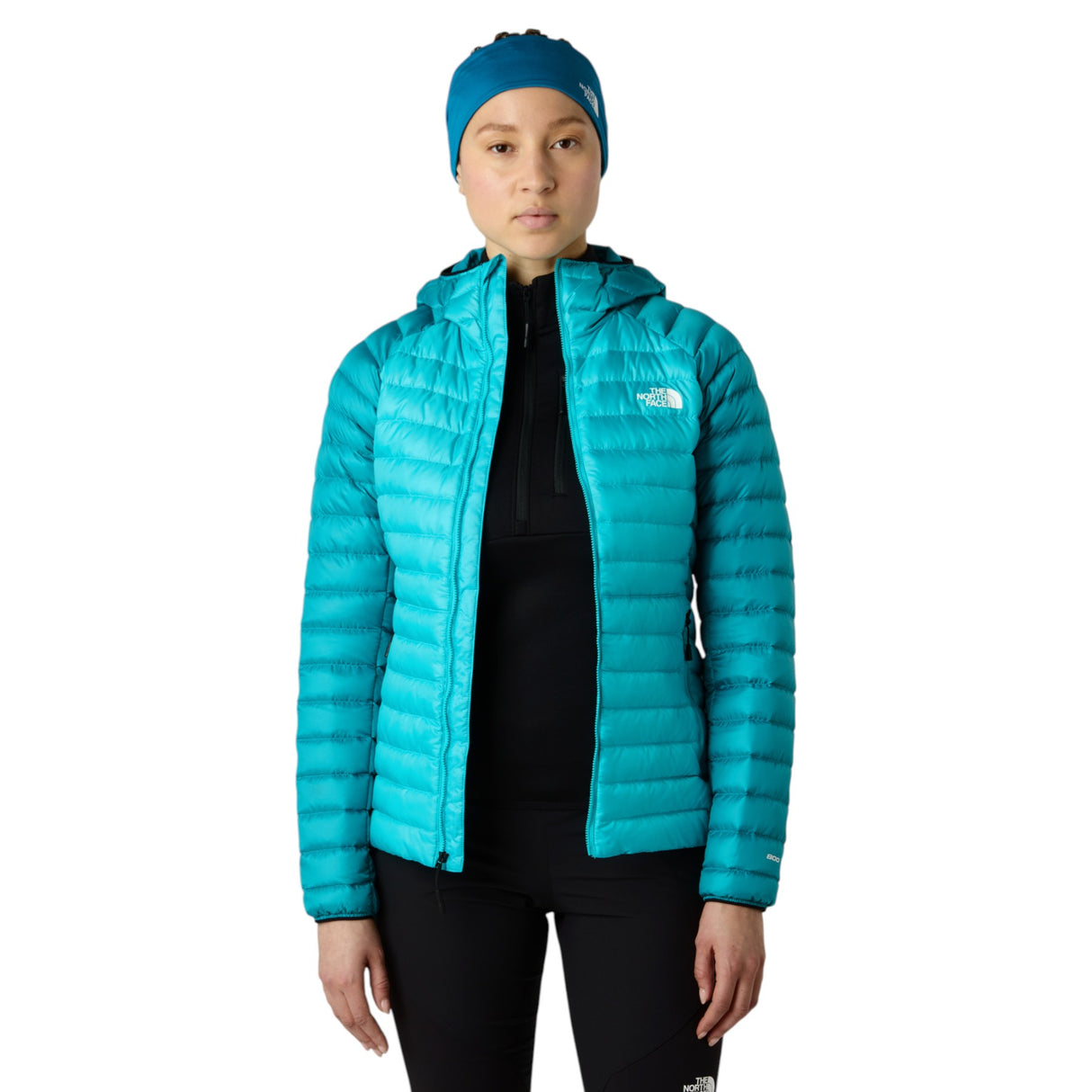 The North Face Women's Bettaforca LT Down Hooded Jacket Galactic Blue/Deep Teal / X-Small-Galactic Blue/Deep Teal / Small-Galactic Blue/Deep Teal / Medium-Galactic Blue/Deep Teal / Large-Galactic Blue/Deep Teal / X-Large - 53 Degrees North