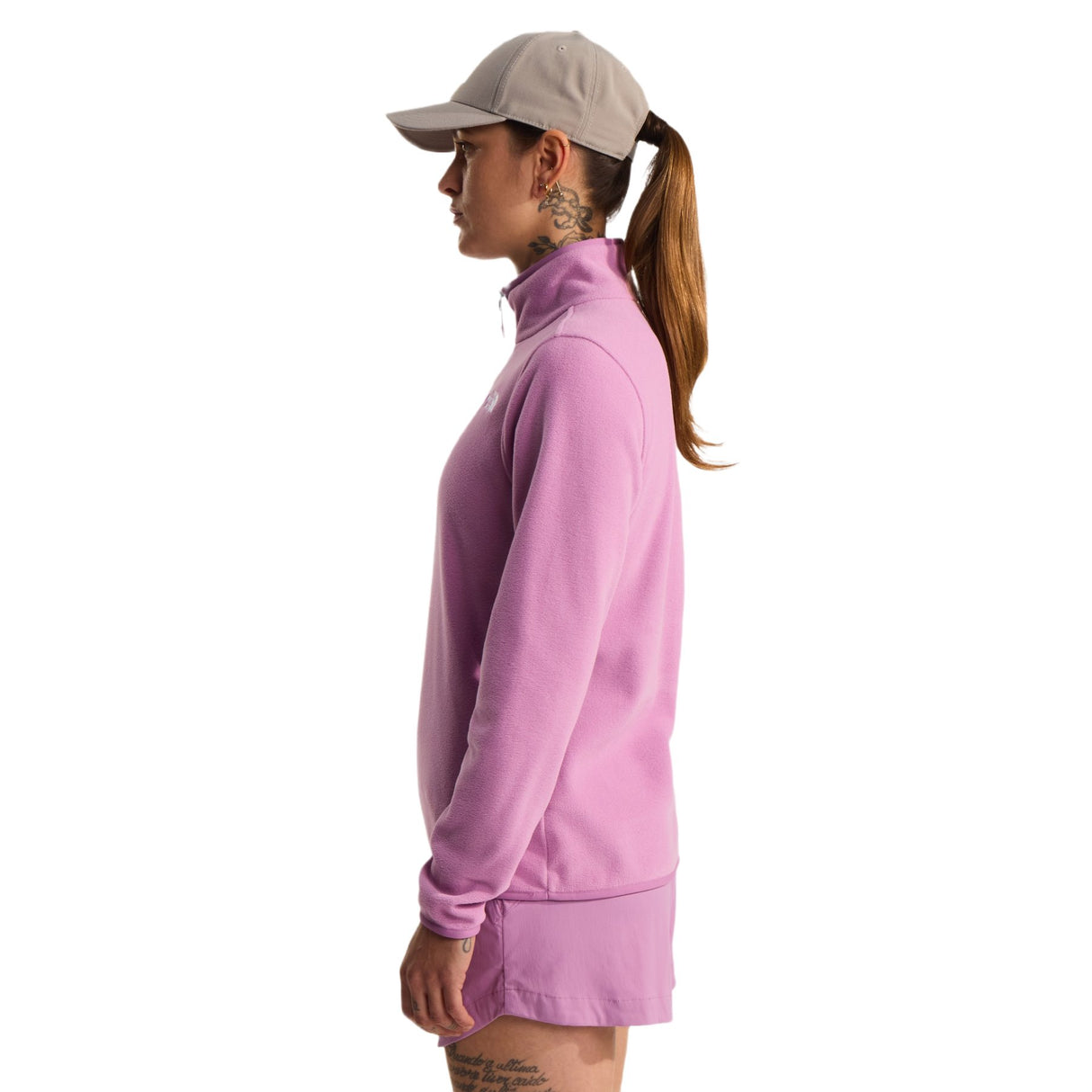 The North Face Women's Glacier 1/4 Zip Fleece Hushed Lavender / X-Small-Hushed Lavender / Small-Hushed Lavender / Medium-Hushed Lavender / Large-Hushed Lavender / X-Large - 53 Degrees North