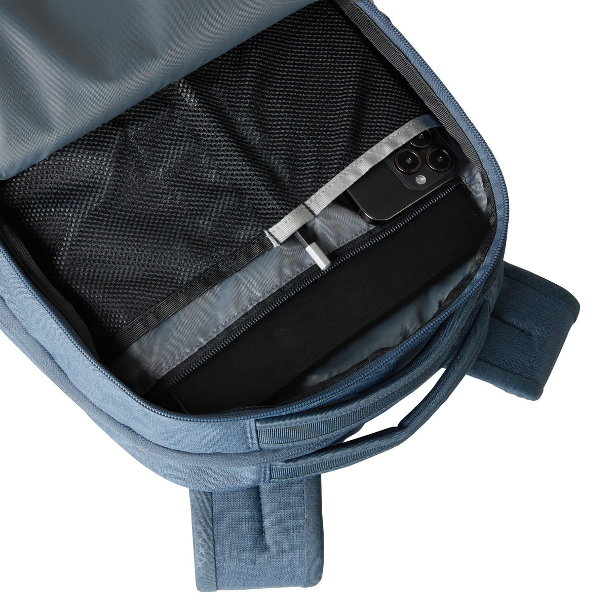 The North Face Women's Jester Backpack Granite Grey Light Heather-Twilight Galaxy/Blue Flax - 53 Degrees North