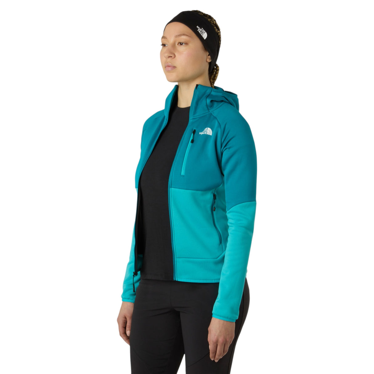 The North Face Women's Meteora Full Zip Fleece Galactic Blue/Deep Teal / Small-Galactic Blue/Deep Teal / Medium-Galactic Blue/Deep Teal / Large-Galactic Blue/Deep Teal / X-Large - 53 Degrees North