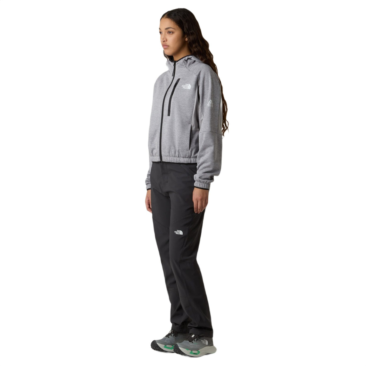 The North Face Women's Mountain Athletics Fleece Full Zip Jacket TNF Pale Grey Heather / X-Small-TNF Pale Grey Heather / Small-TNF Pale Grey Heather / Medium-TNF Pale Grey Heather / Large-TNF Pale Grey Heather / X-Large - 53 Degrees North