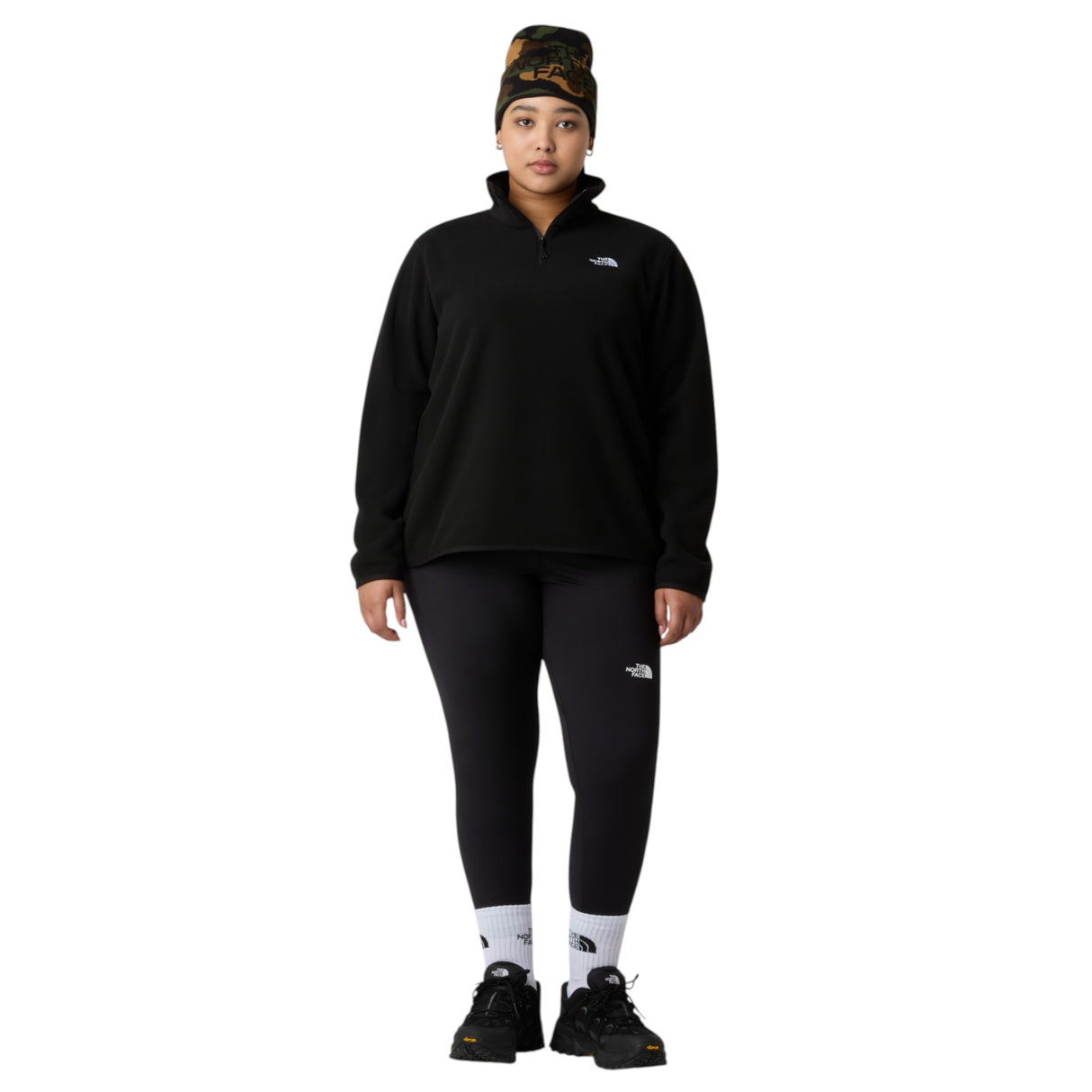 The North Face Women's Plus Glacier Fleece 1/4 Zip Jacket Space / 1X-Space / 2X-Space / 3X - 53 Degrees North