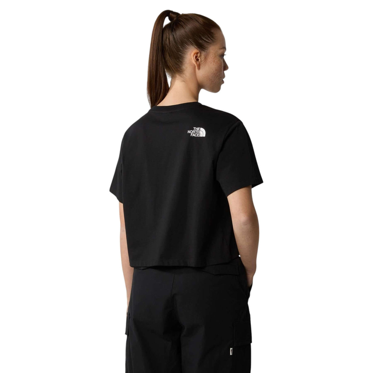 The North Face Women's Simple Dome Cropped Slim T-Shirt Virtual Blue / X-Small-Virtual Blue / Small-Virtual Blue / Medium-Virtual Blue / Large-Virtual Blue / X-Large - 53 Degrees North