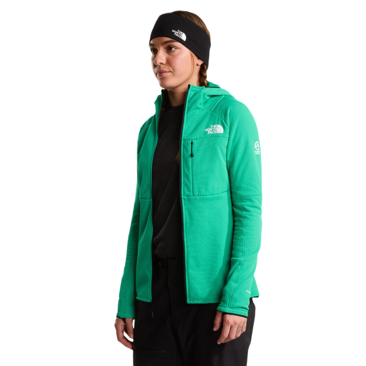 The North Face Women's Summit Futurefleece Full Zip Hooded Jacket Nebula Green / X-Small - 53 Degrees North