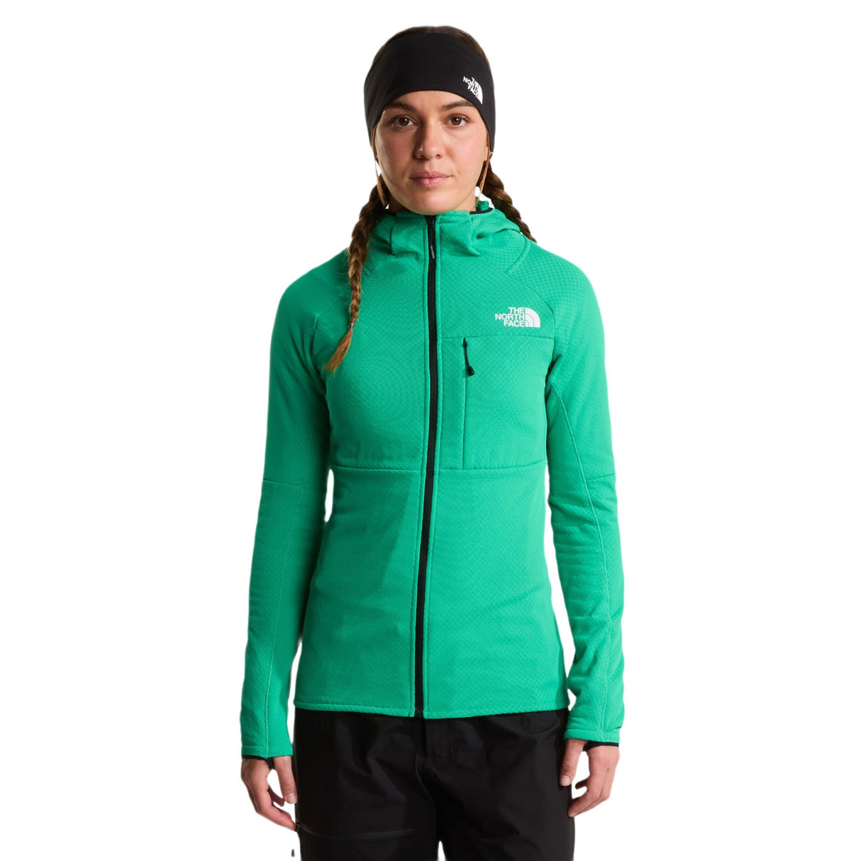The North Face Women's Summit Futurefleece Full Zip Hooded Jacket Nebula Green / X-Small - 53 Degrees North