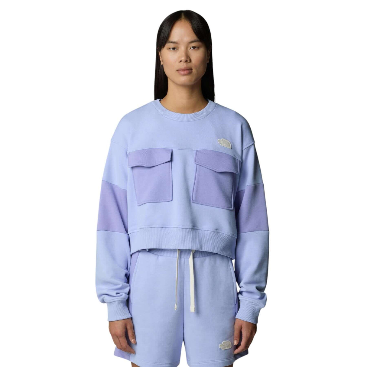 The North Face Women's Terry Oversized Cropped Crew Purple Mint / X-Small-Purple Mint / Small-Purple Mint / Medium-Purple Mint / Large - 53 Degrees North