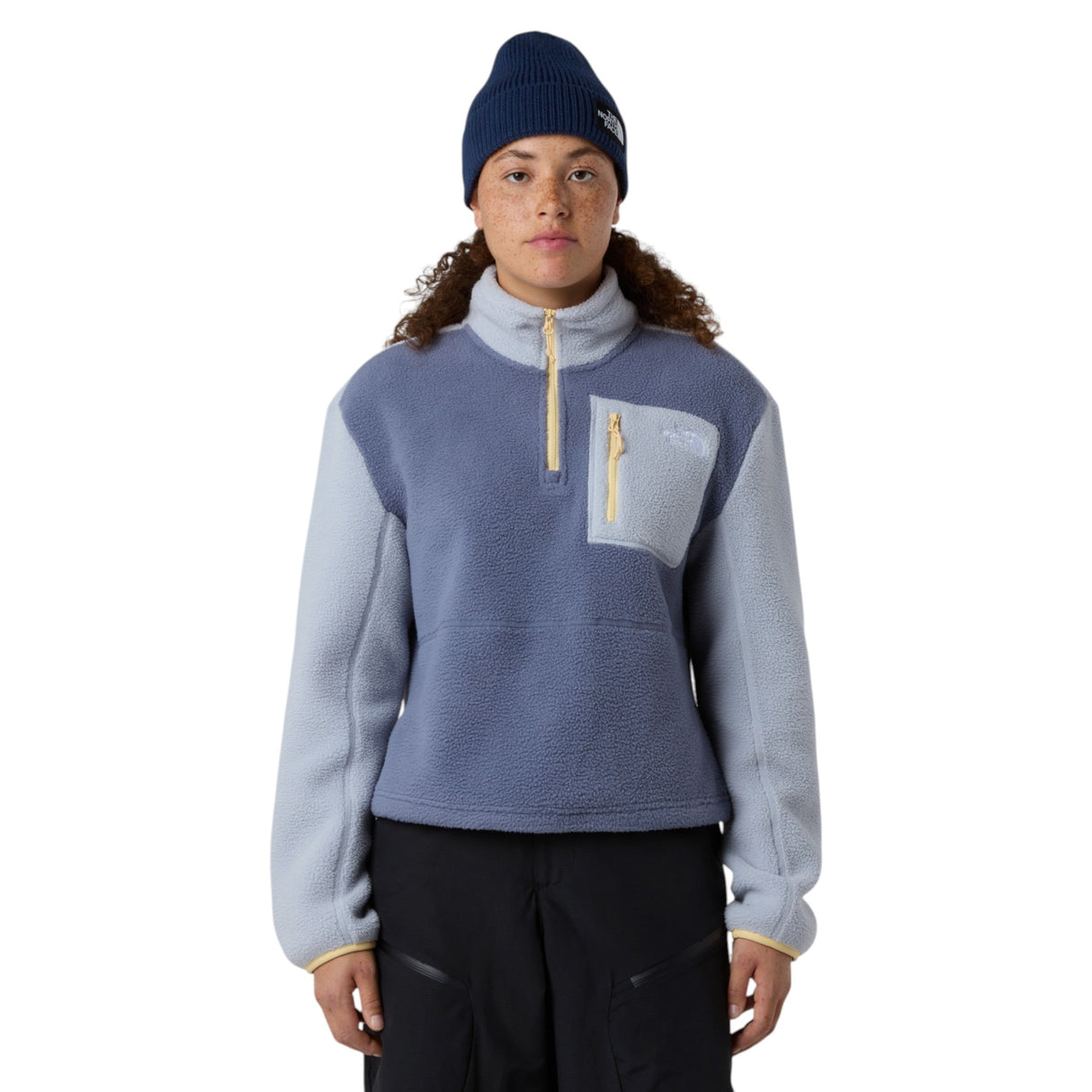 The North Face Women's Yumiori 1/4 Zip Fleece Twilight Galaxy/Blue Flax / X-Small - 53 Degrees North