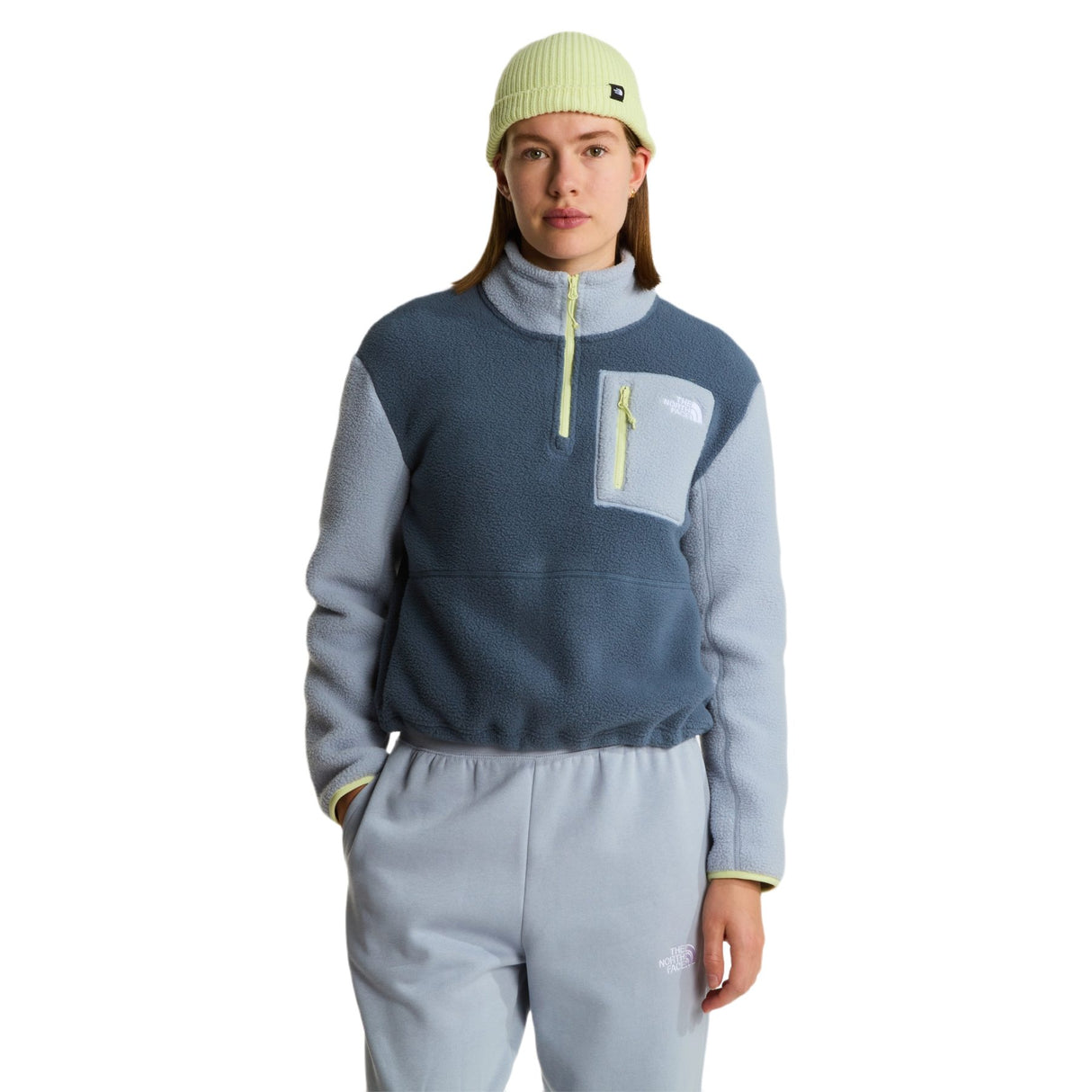 The North Face Women's Yumiori 1/4 Zip Fleece Granite Rey/Frost Grey / X-Small - 53 Degrees North