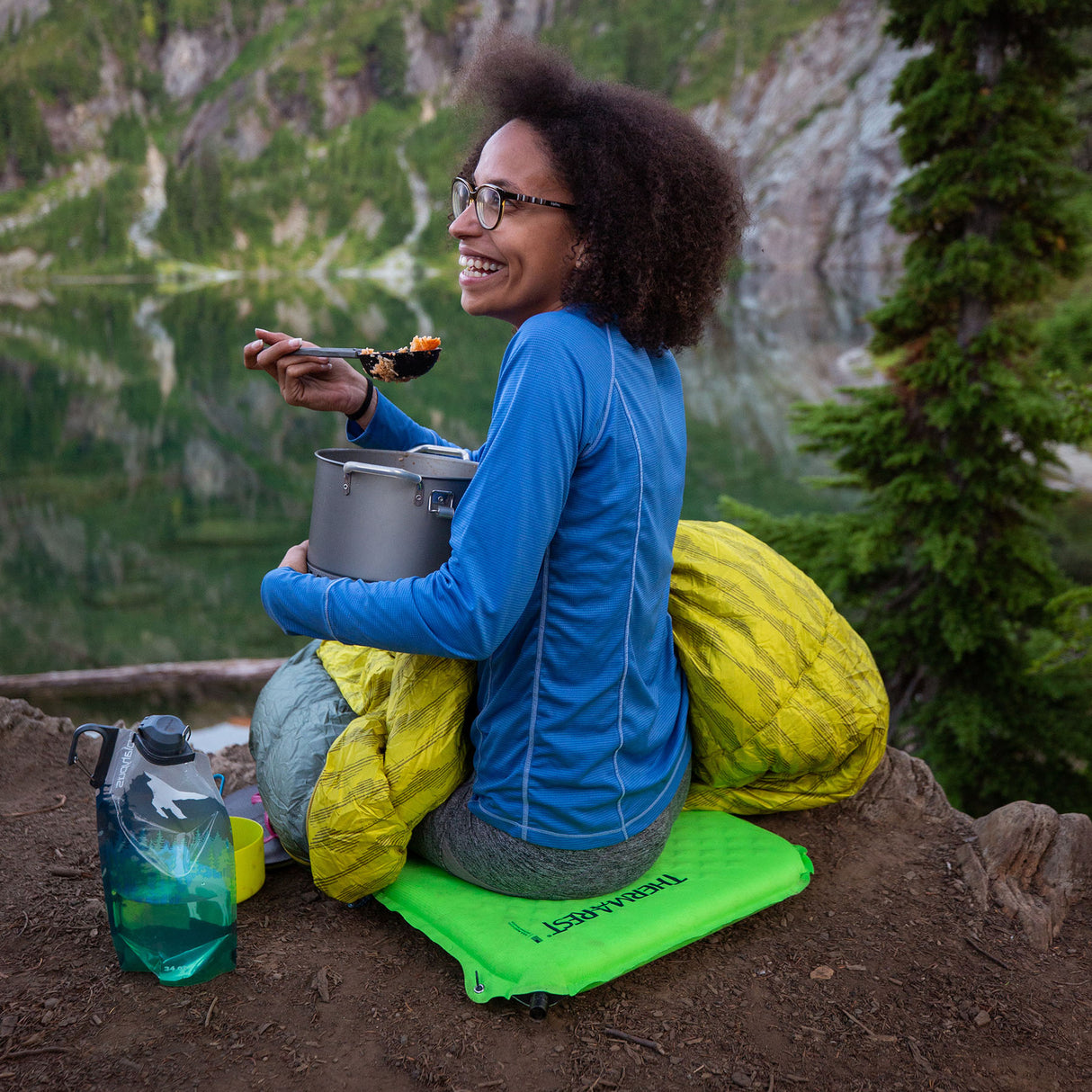 Therm-A-Rest Lite Seat Blue-Green - 53 Degrees North
