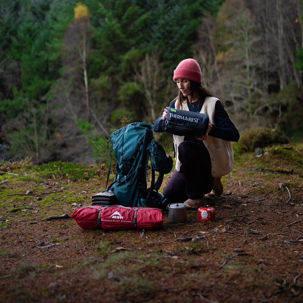 Therm-A-Rest Trail Pro Regular Wide Sleeping Pad Tide - 53 Degrees North