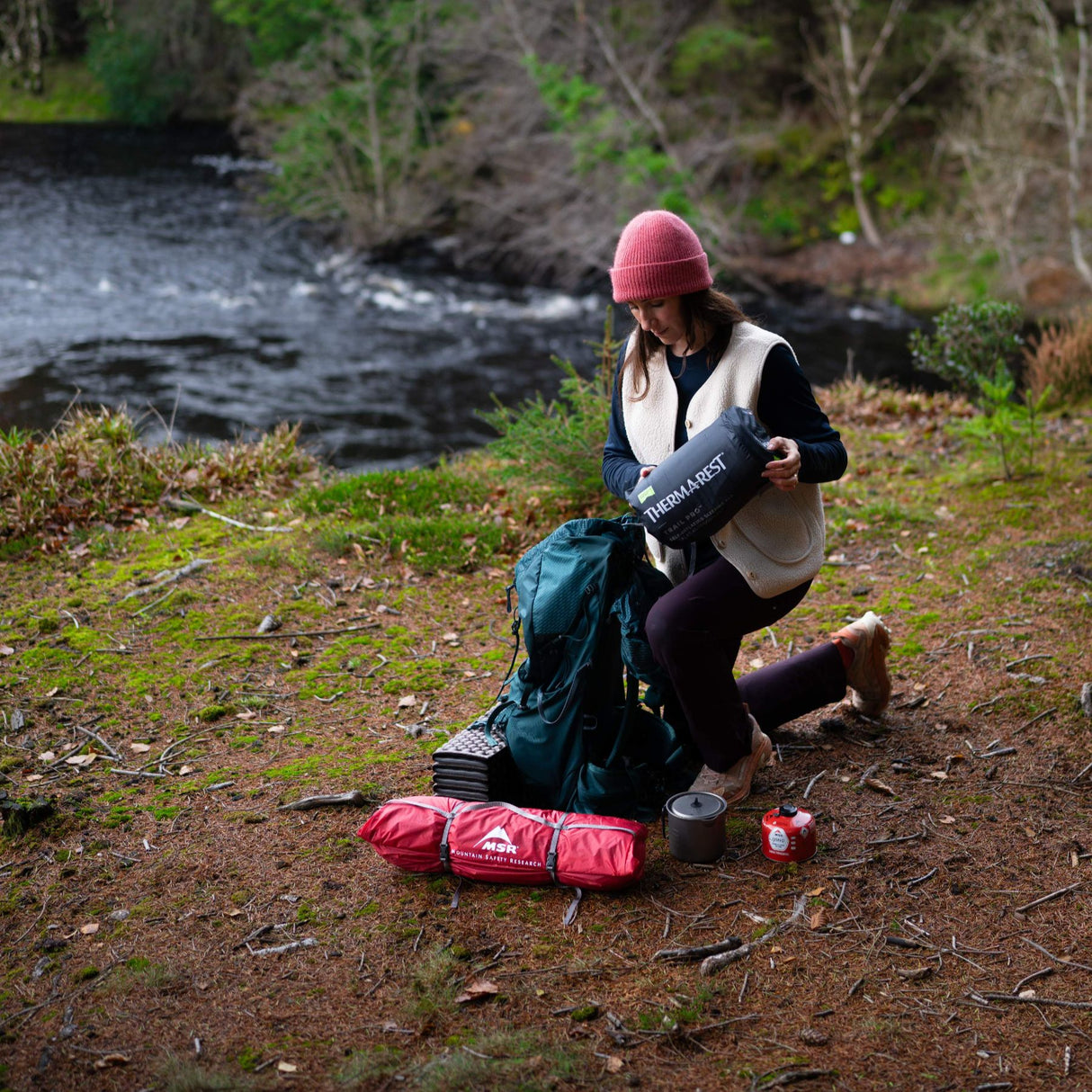 Therm-A-Rest Trail Pro Sleeping Pad Tide - 53 Degrees North