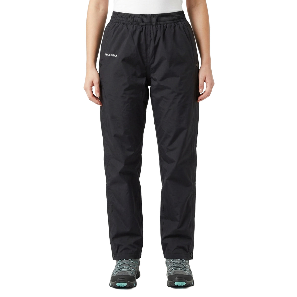 Trailpeak Women's Waterproof Overtrousers Black / Small / Regular-Black / Medium / Regular-Black / Large / Regular-Black / X-Large / Regular-Black / XX-Large / Regular - 53 Degrees North