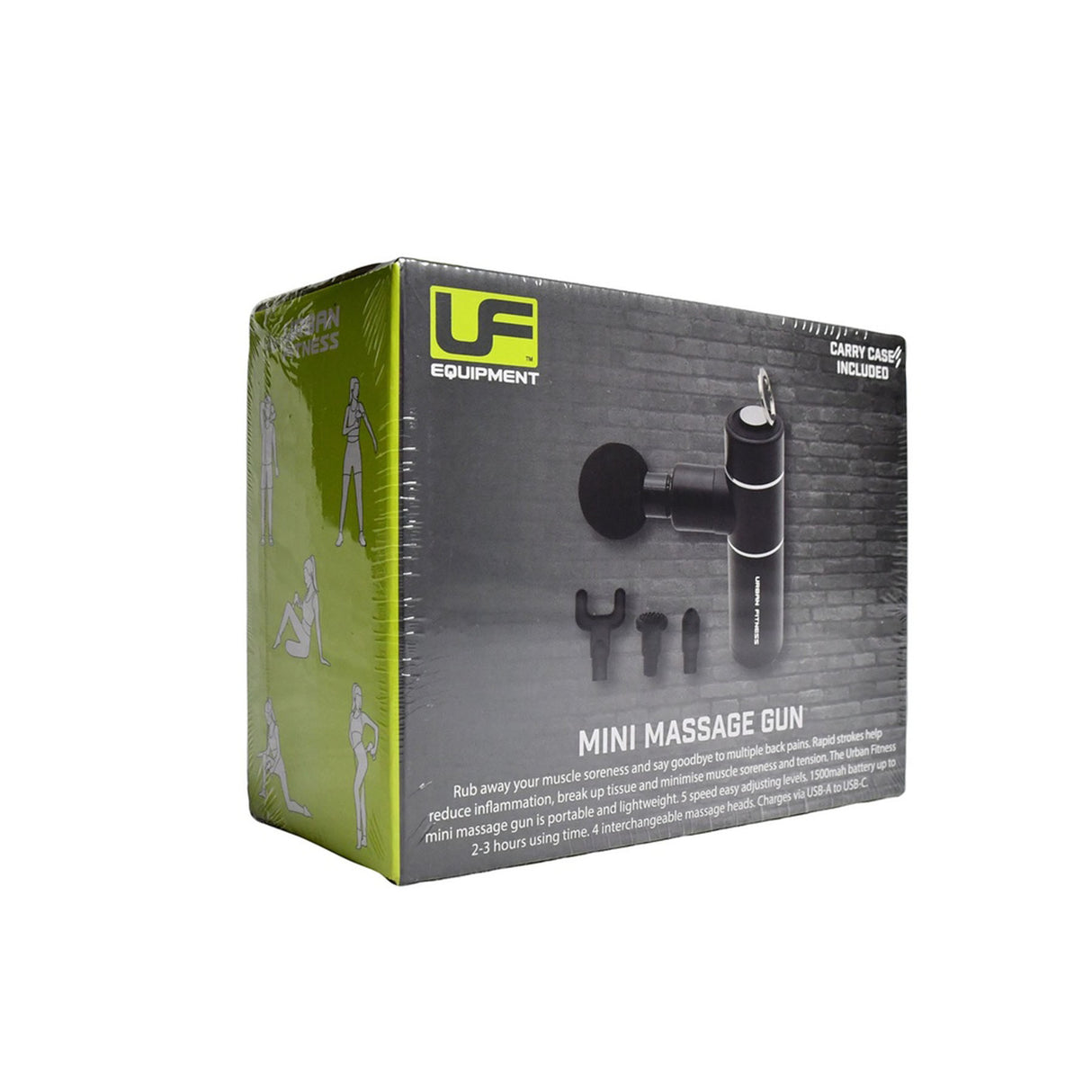 Urban Fitness Mini Massage Gun Black - 53 Degrees North