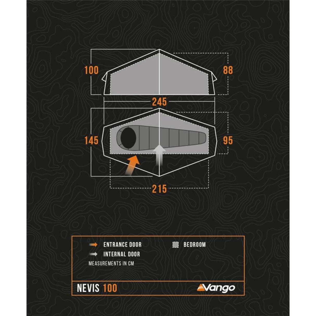 Vango Nevis 100 1-Person Tent Pamir Green - 53 Degrees North